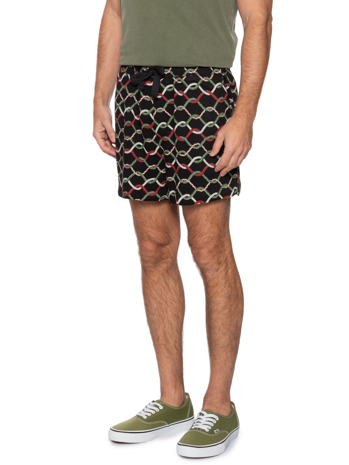 Short Masculino Pj Corda Escura Preto Osklen