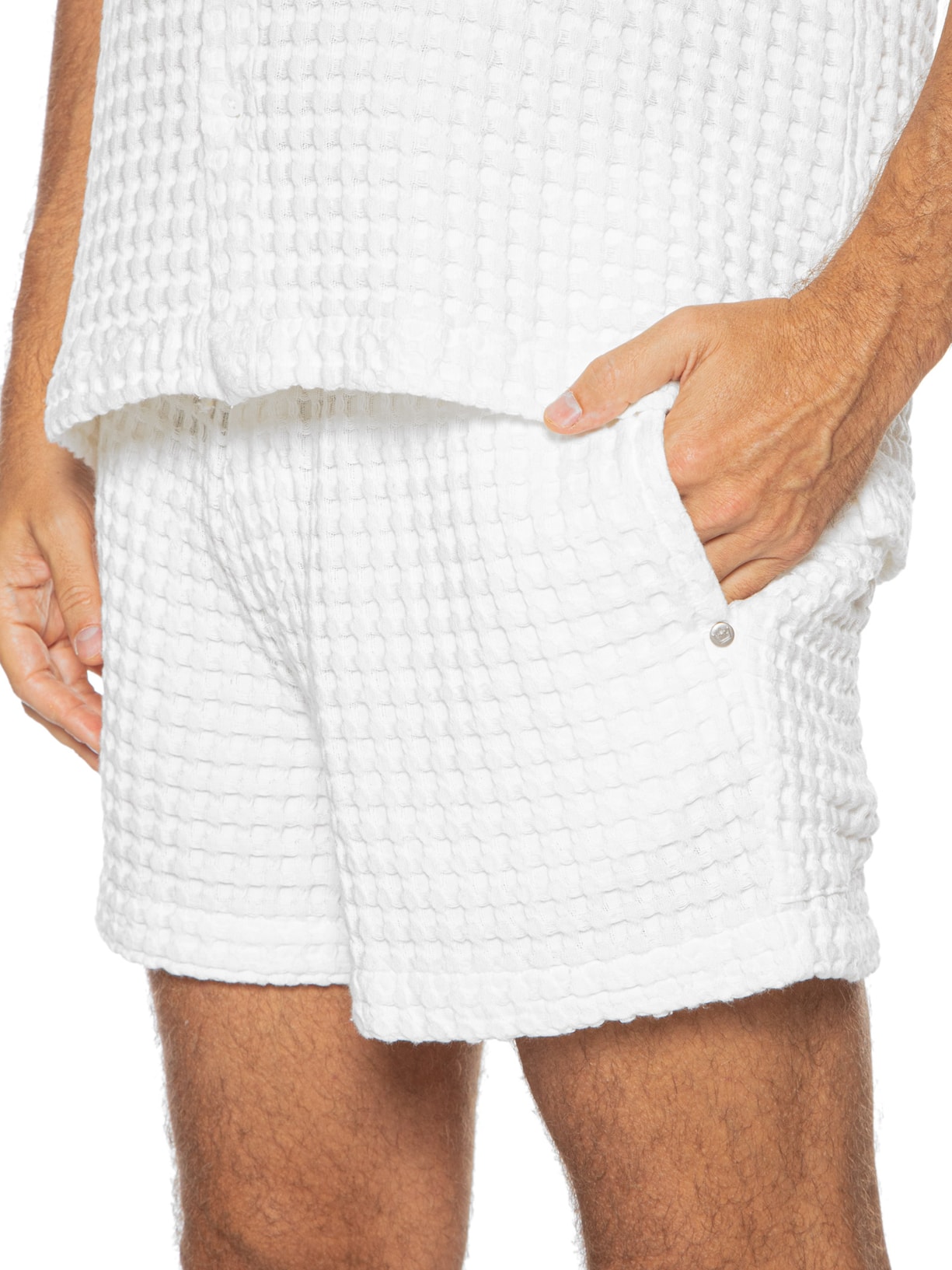 Short Masculino Pj Texture Branco Osklen
