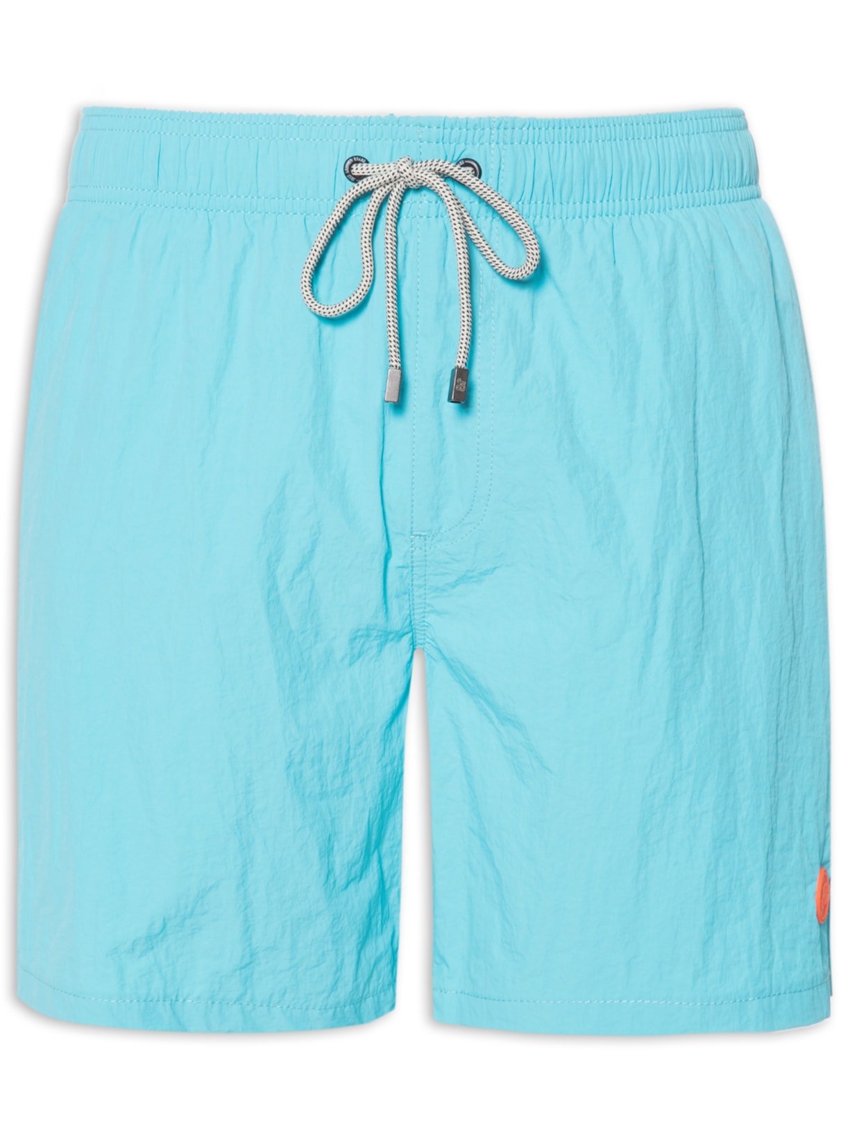 Short Masculino Poliamida Liso - Azul