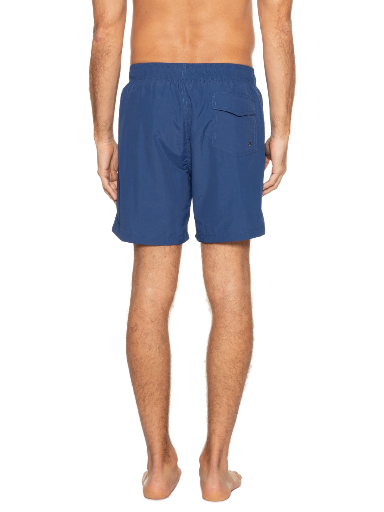 Short Masculino Poliamida Liso Azul Jab