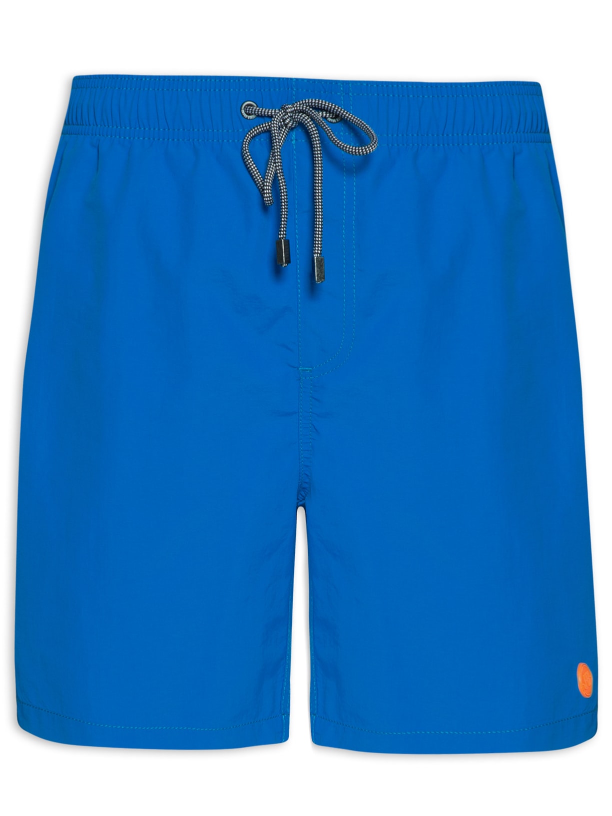 Short Masculino Poliamida Liso - Azul