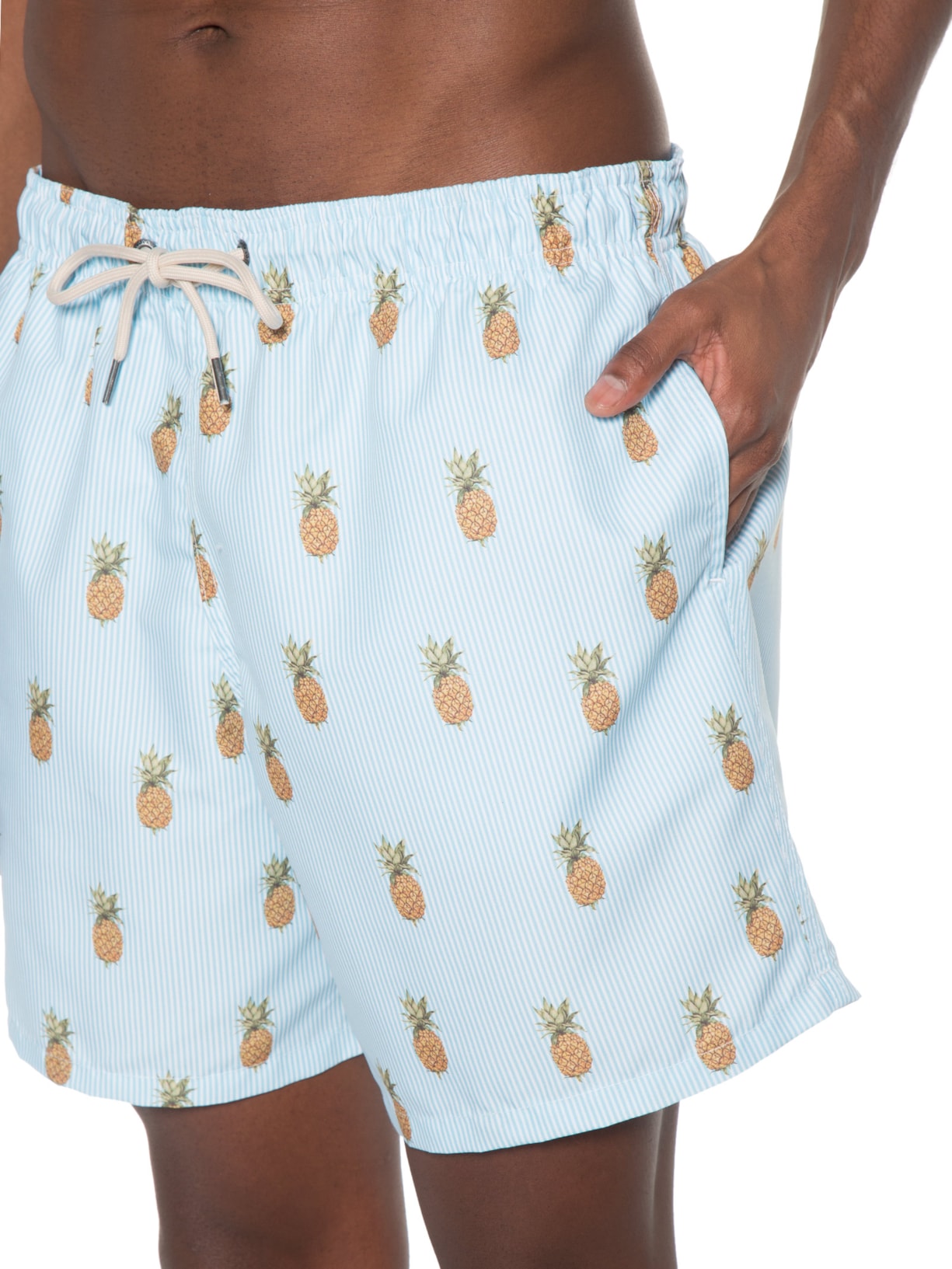 Short Masculino Praia Abacaxi Azul Vaca Lôca