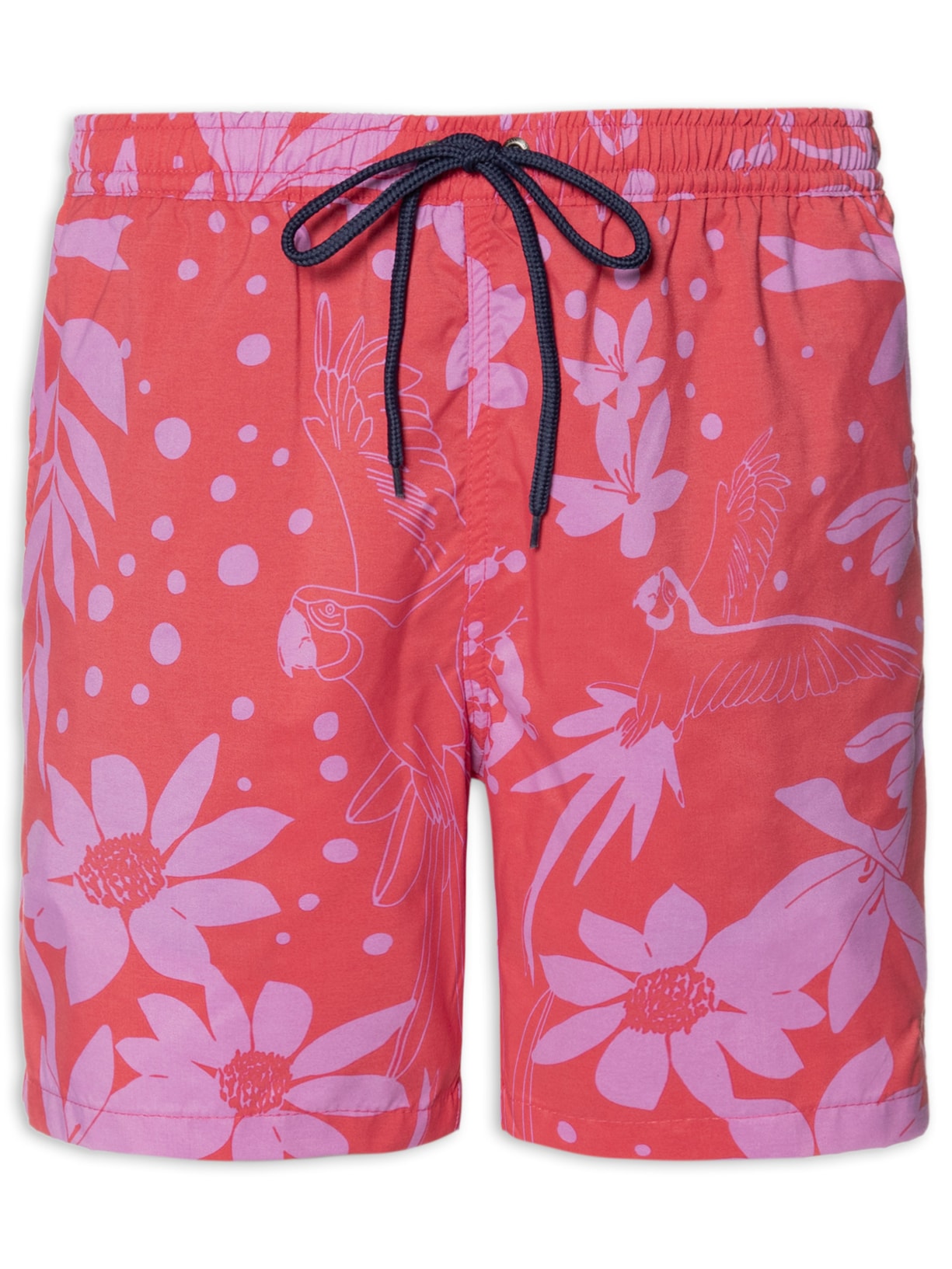 Short Masculino Praia Arara - Vermelho