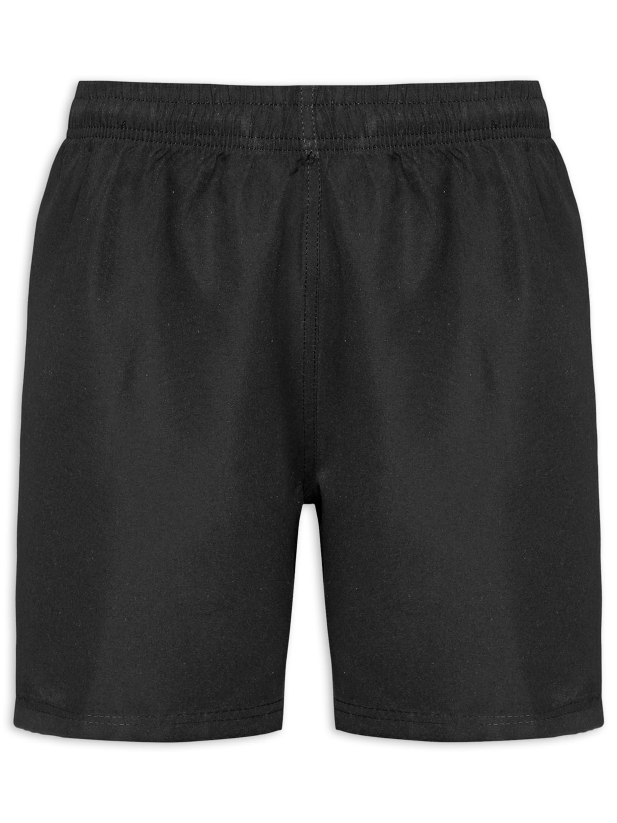 Short Masculino Praia Básico Liso - Preto