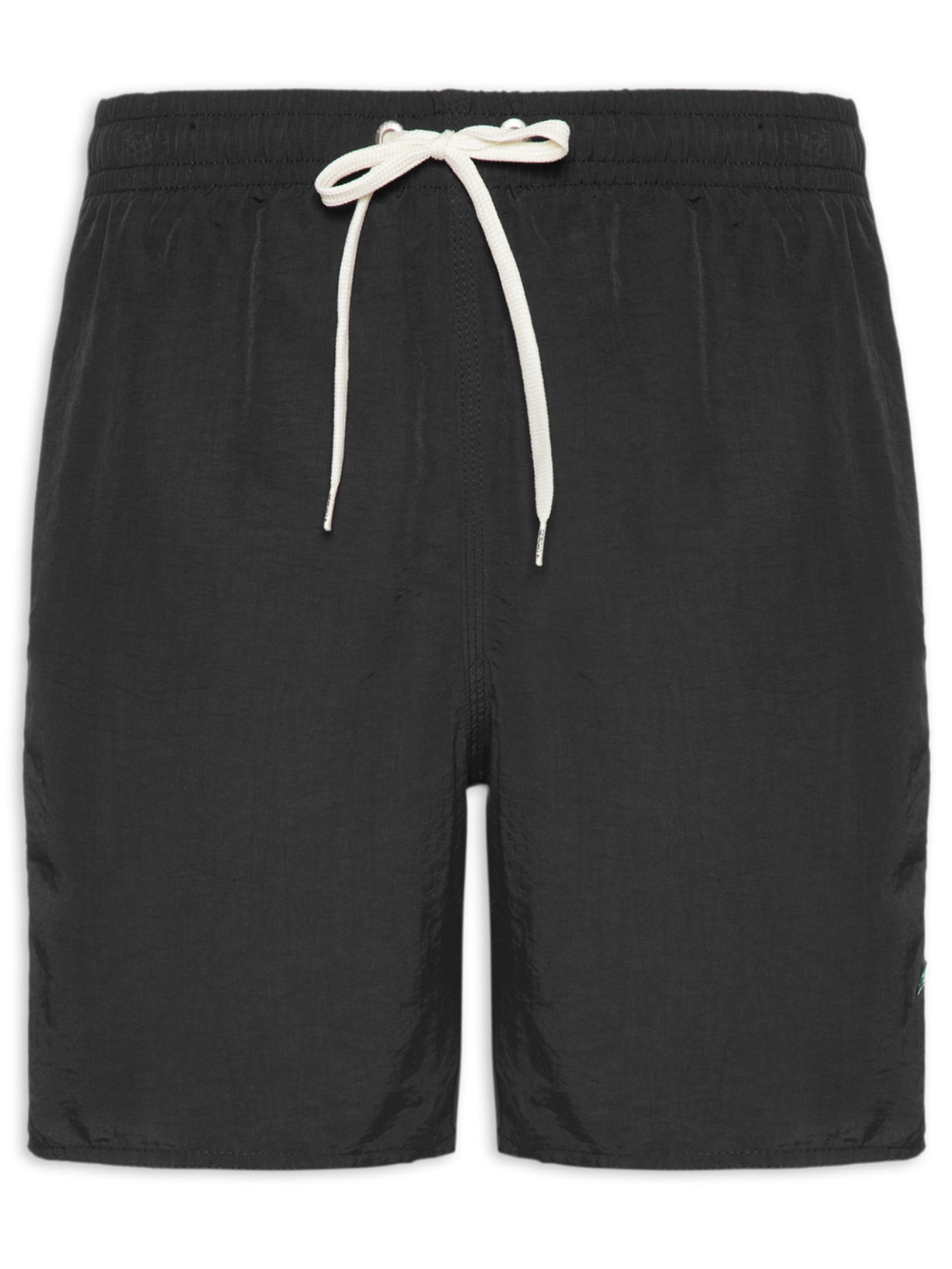 Short Masculino Praia Básico Opaco - Preto