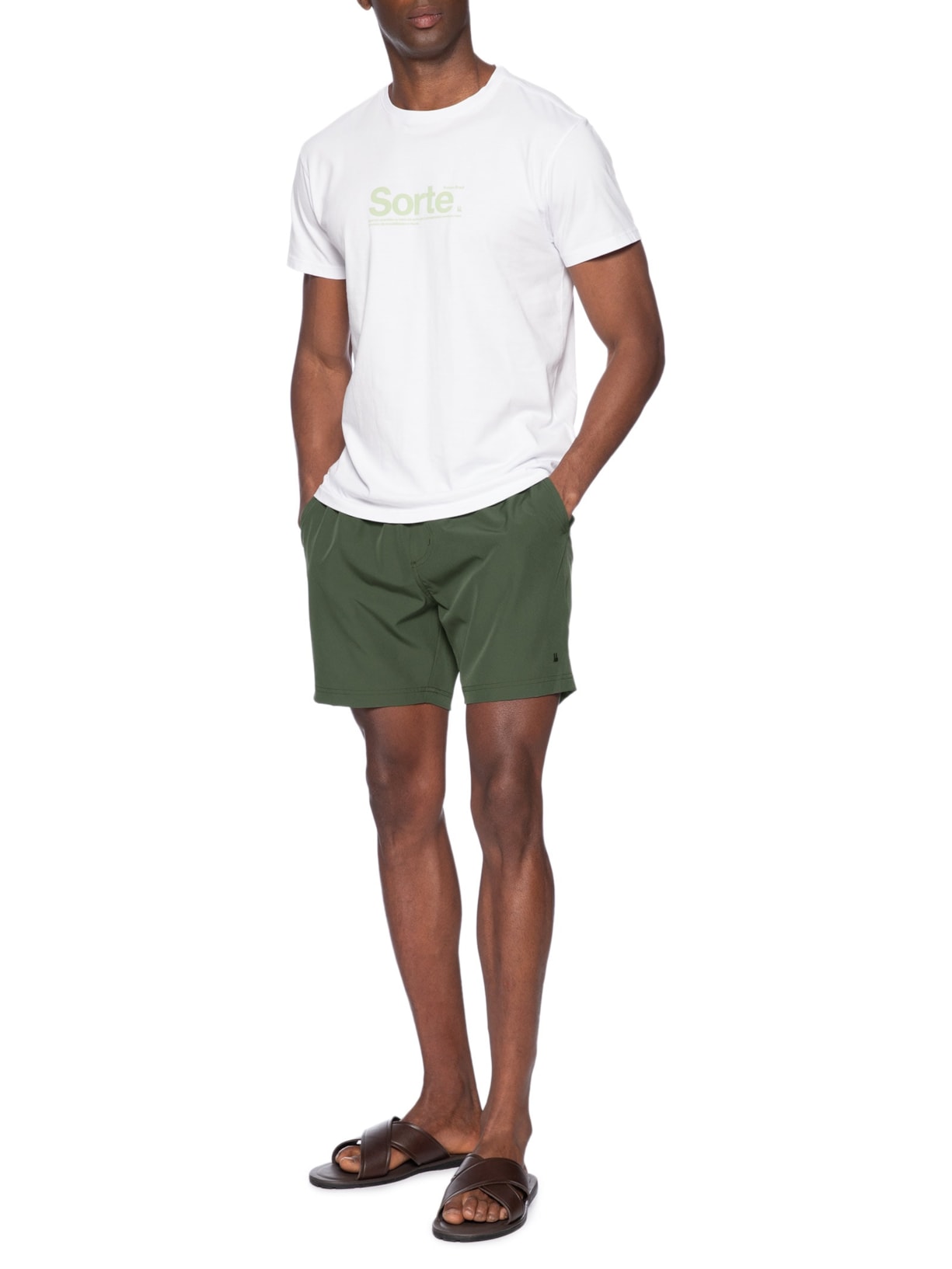 Short Masculino Praia Calor Verde Foxton