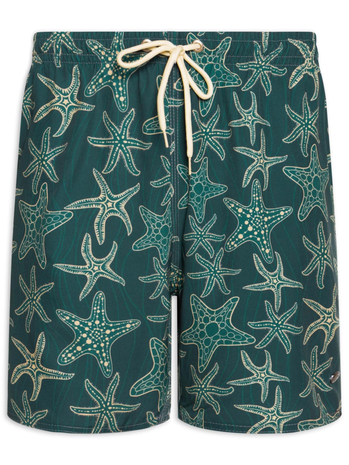 Short Masculino Praia Estampa Estrela Do Mar Texture - Azul