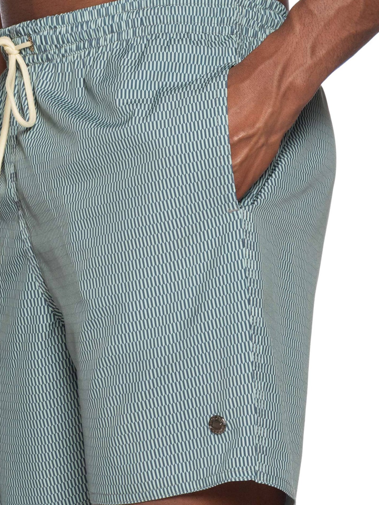 Short Masculino Praia Estampa Gravataria Prisma Verde Sergio K