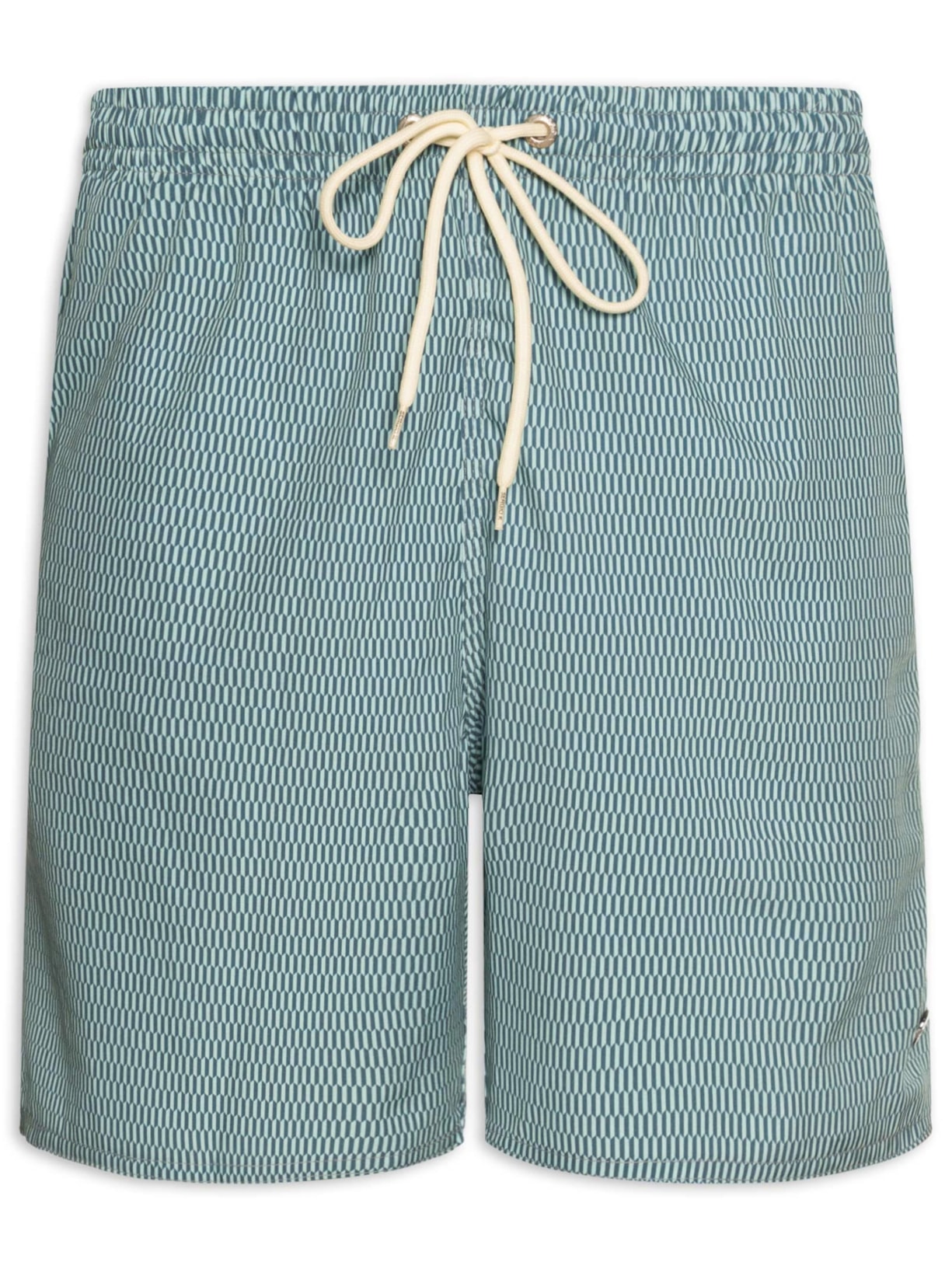 Short Masculino Praia Estampa Gravataria Prisma Verde Sergio K