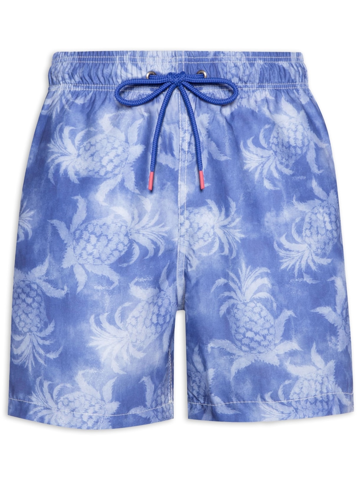 Short Masculino Praia Estampado Abacaxi - Azul