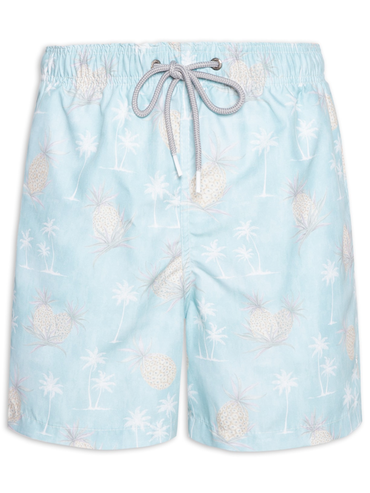 Short Masculino Praia Estampado Abacaxi - Verde