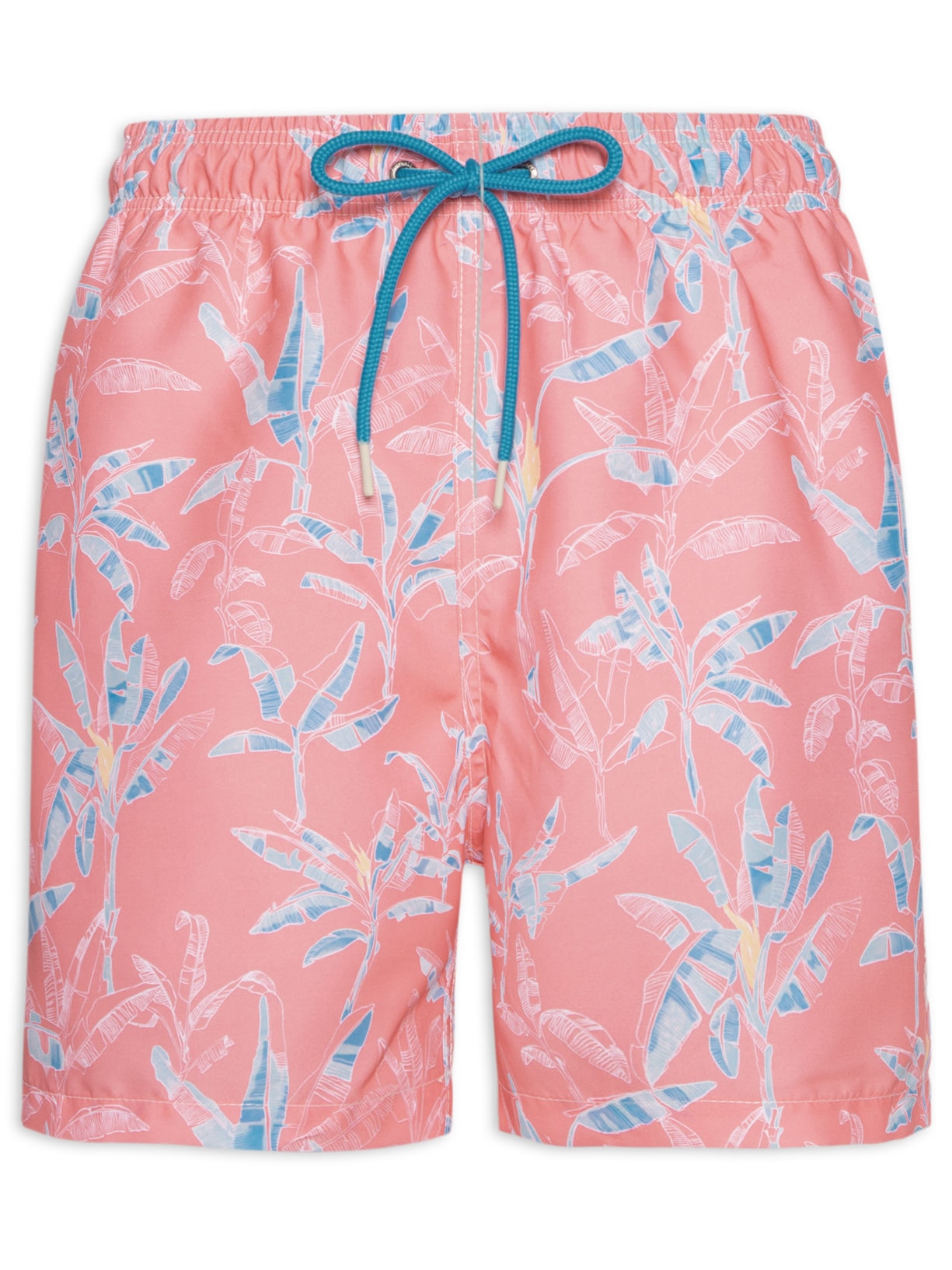 Short Masculino Praia Estampado Bananeira - Rosa