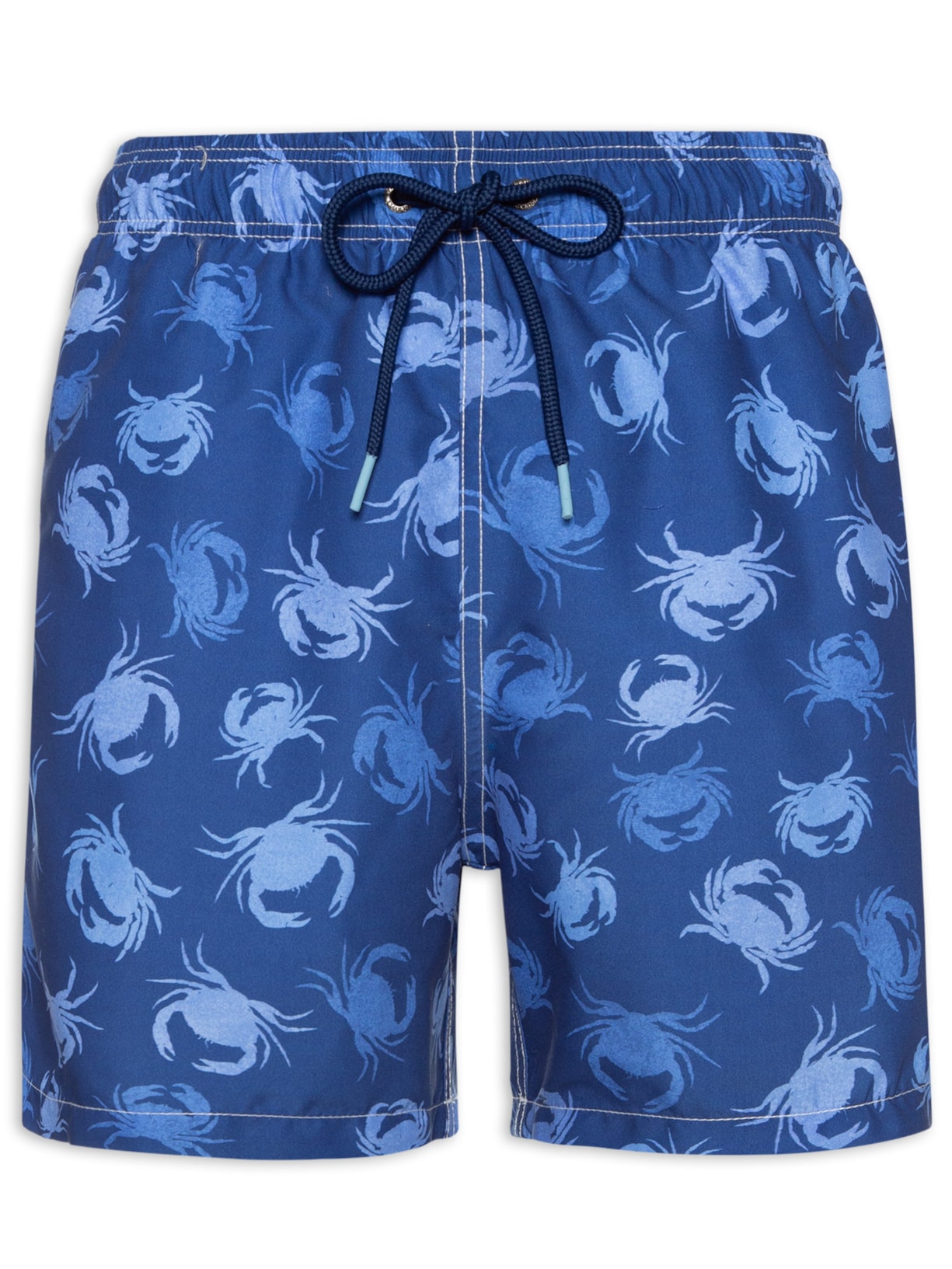 Short Masculino Praia Estampado Caranguejo - Azul