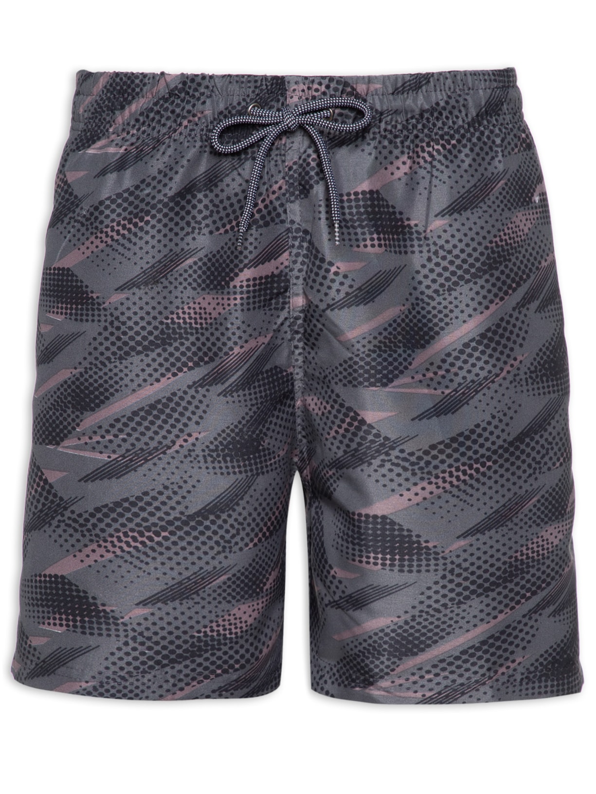 Short Masculino Praia Estampado - Cinza