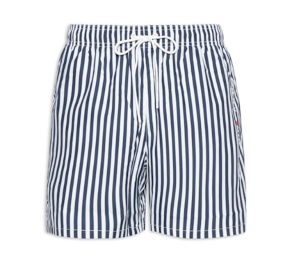 Short Masculino Praia Estampado Cordão - Azul