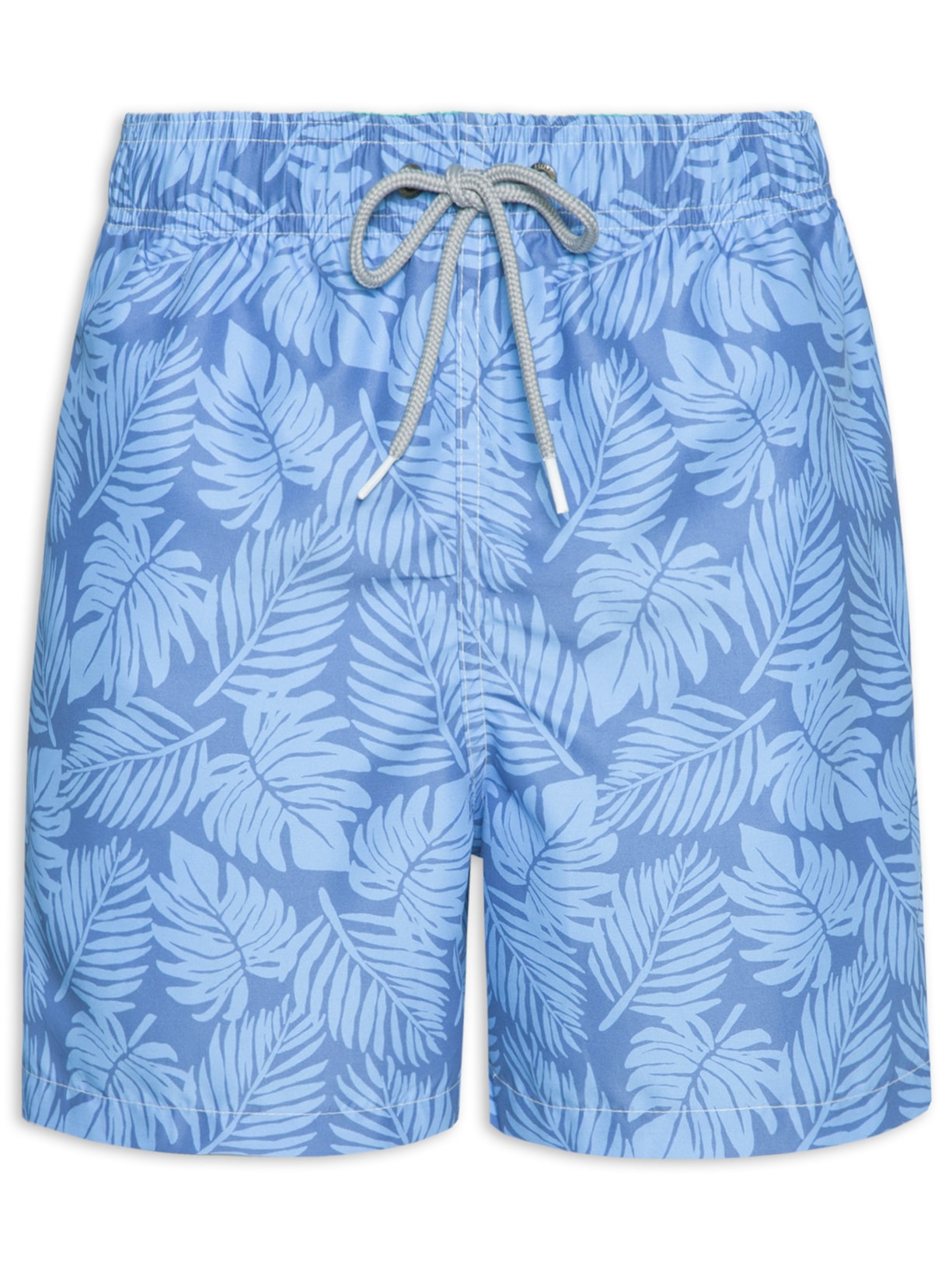 Short Masculino Praia Estampado Costela de Adão - Azul