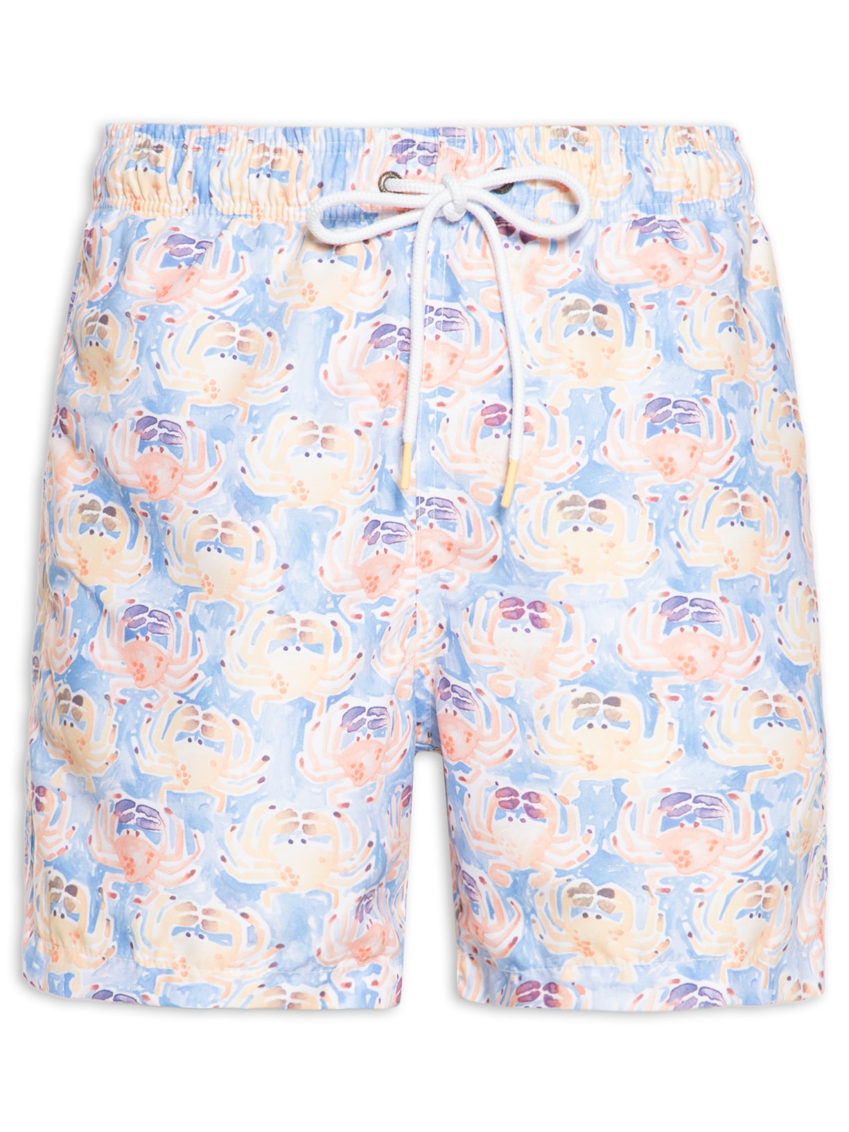 Short Masculino Praia Estampado Crabs - Azul