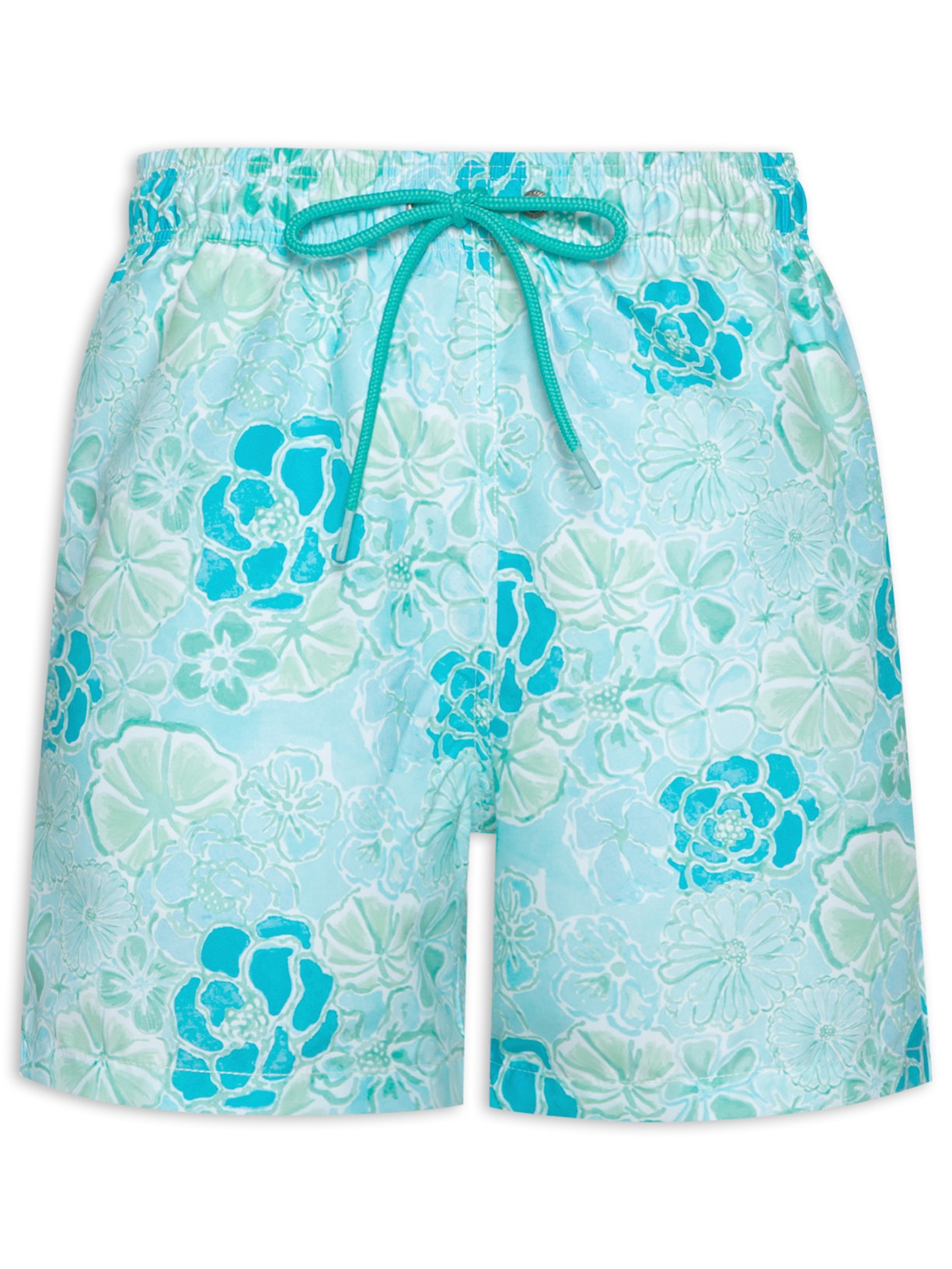 Short Masculino Praia Estampado Garden - Verde