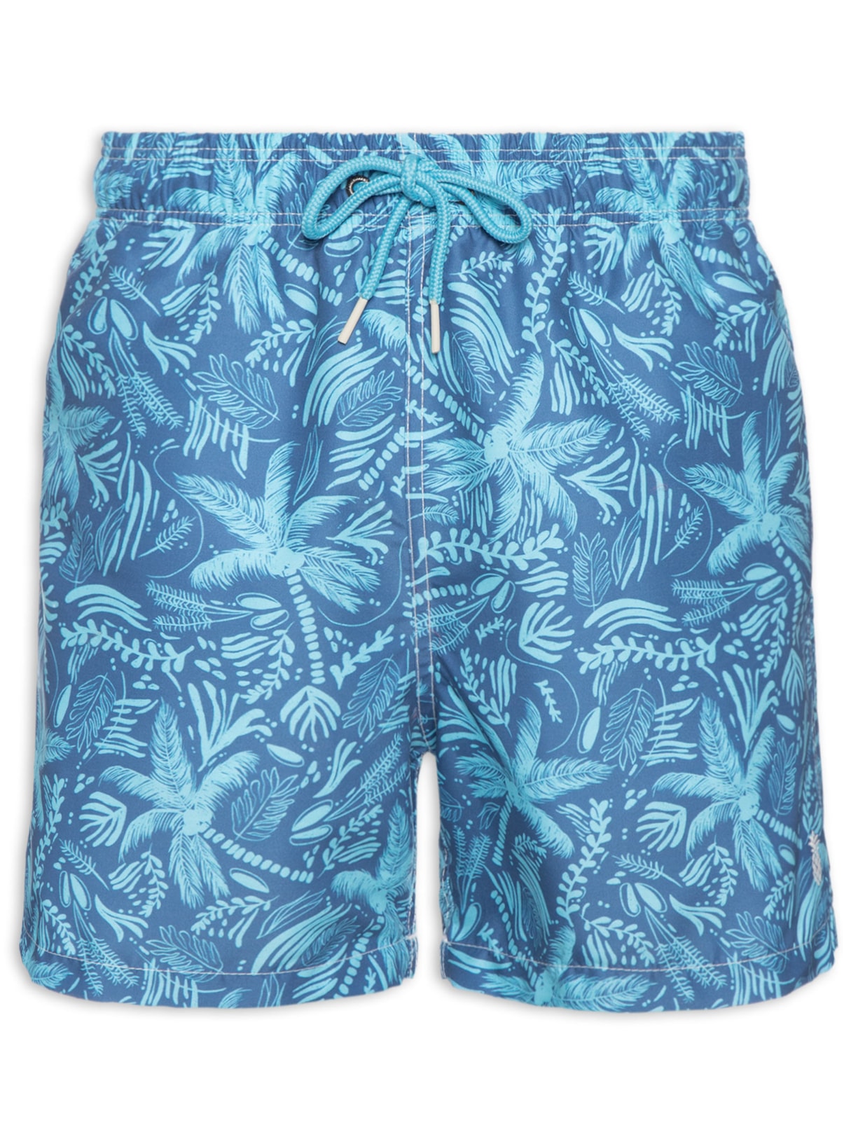 Short Masculino Praia Estampado Jeri - Azul