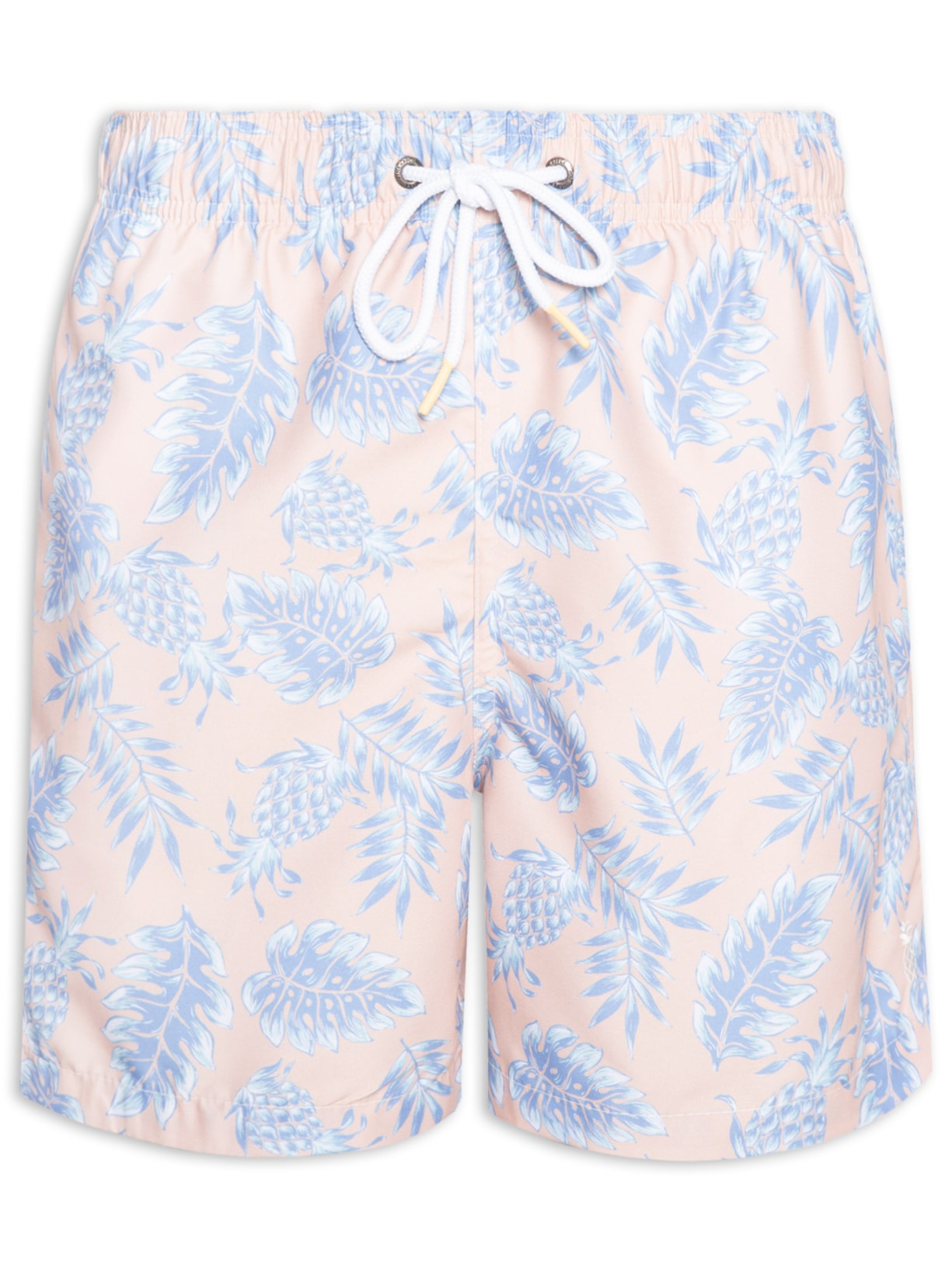 Short Masculino Praia Estampado - Laranja