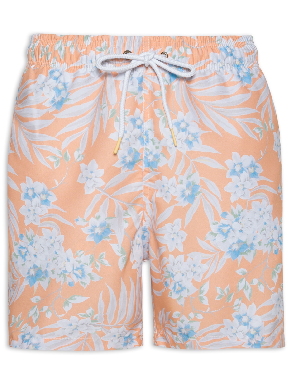 Short Masculino Praia Estampado Mallorca - Laranja