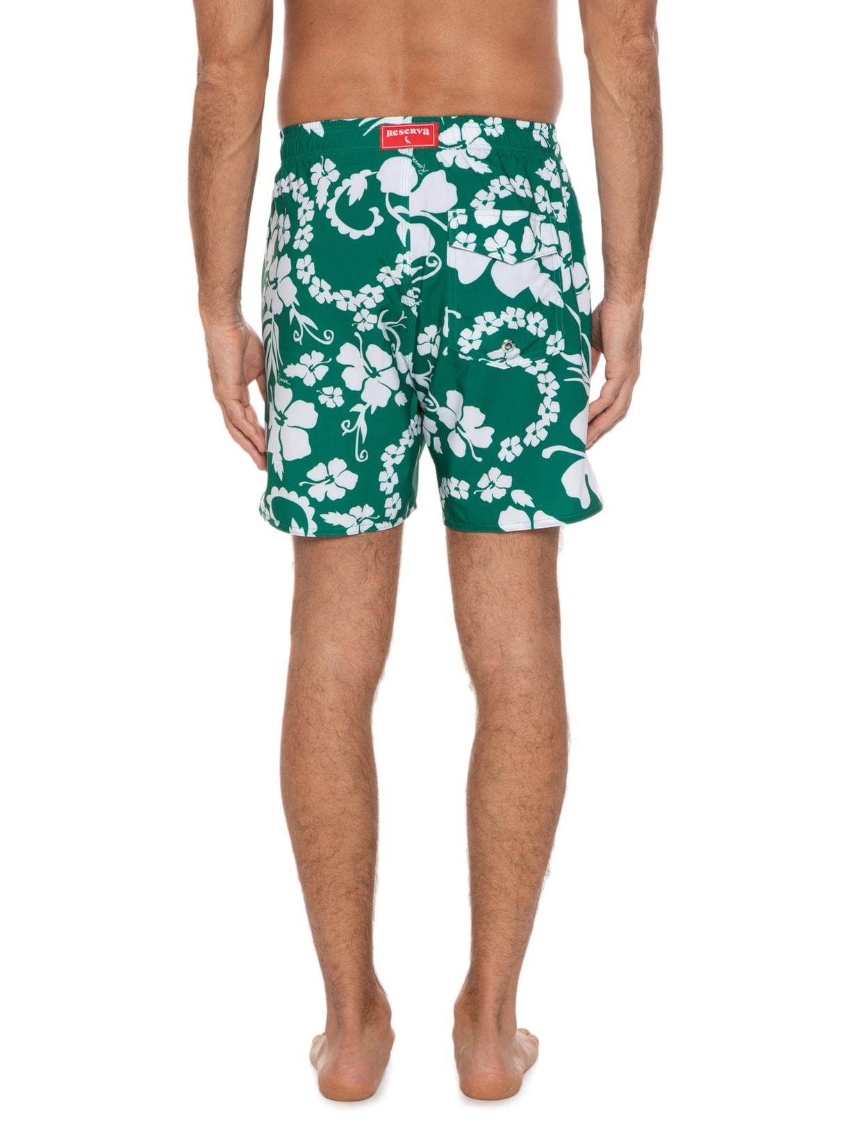 Short Masculino Praia Estampado Mana Verde Reserva