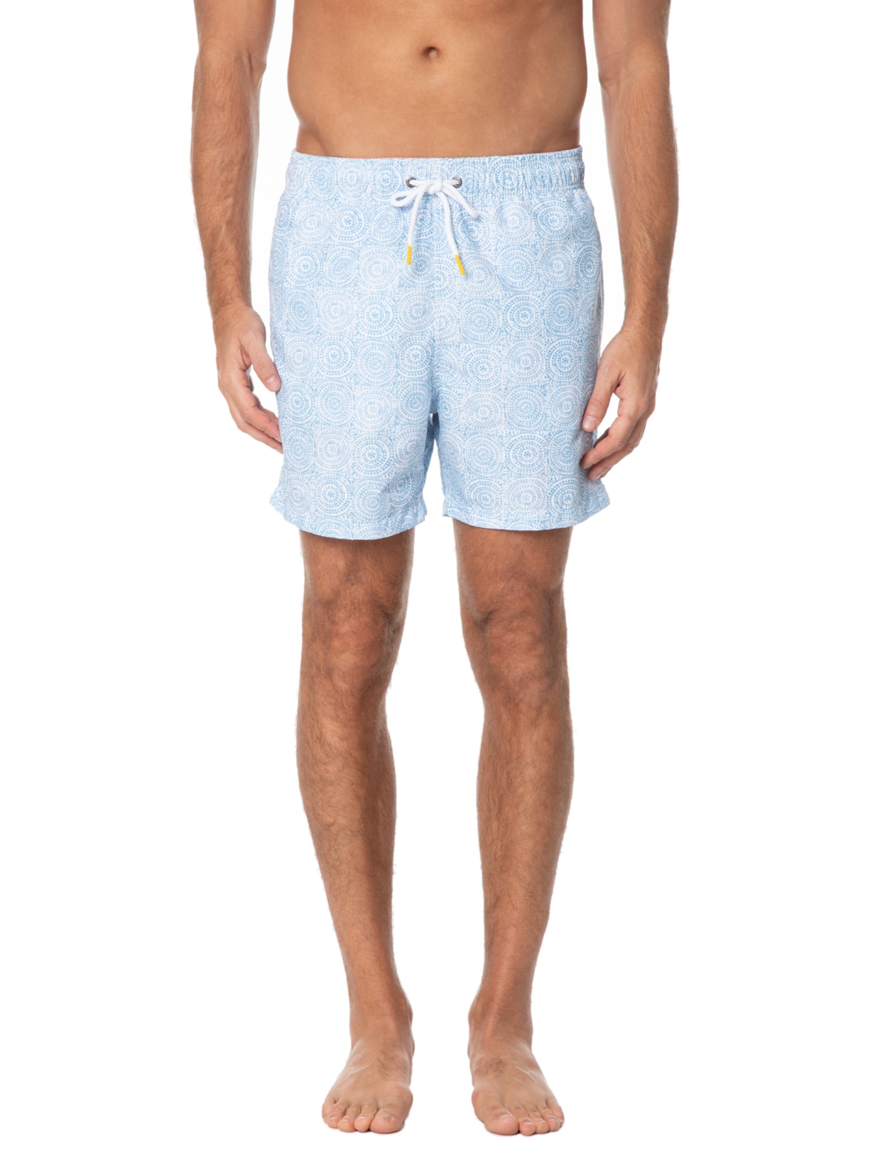 Short Masculino Praia Estampado Mandala Azul Pineapple