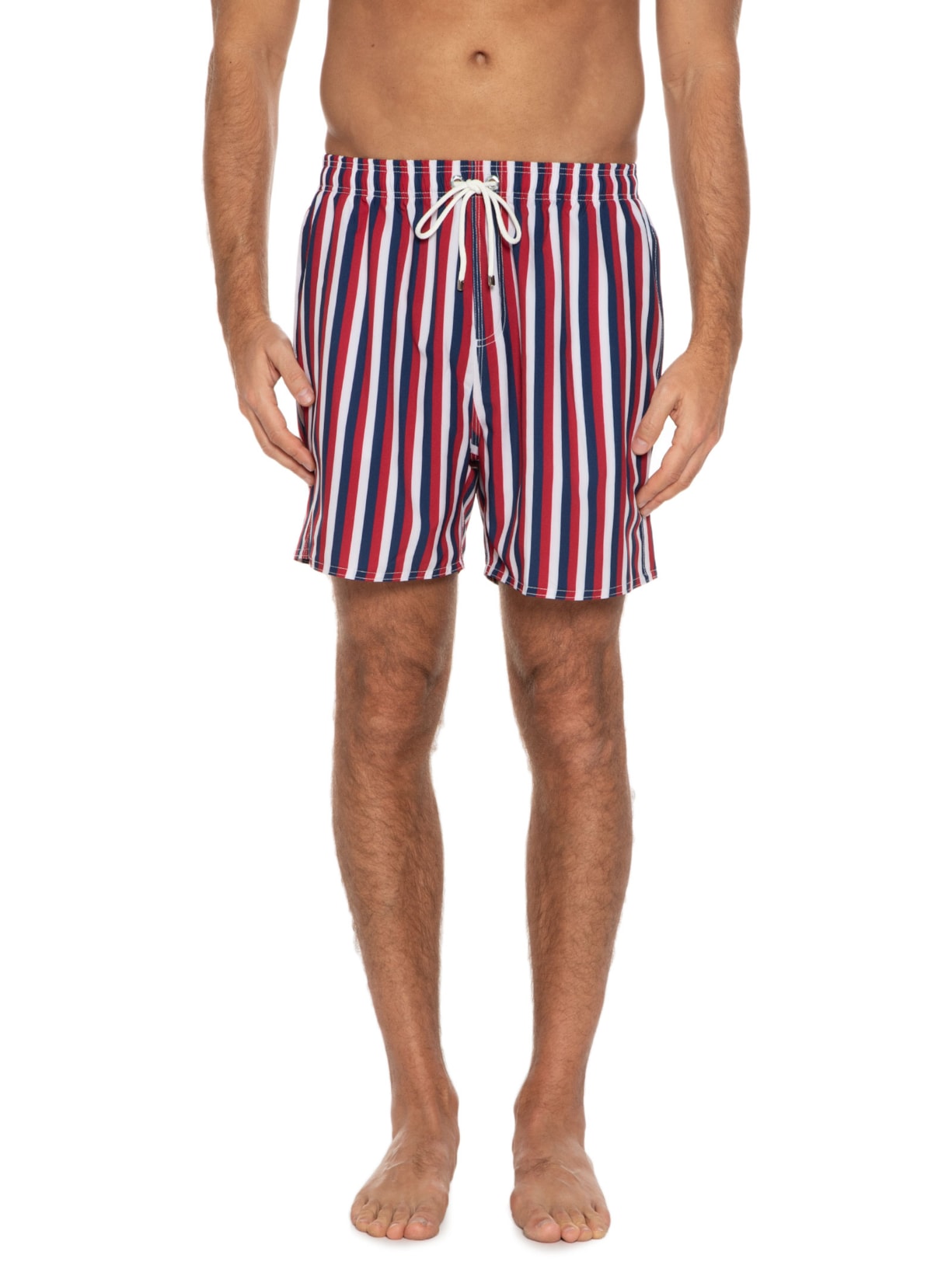 Short Masculino Praia Estampado Marina Ii Vermelho Reserva