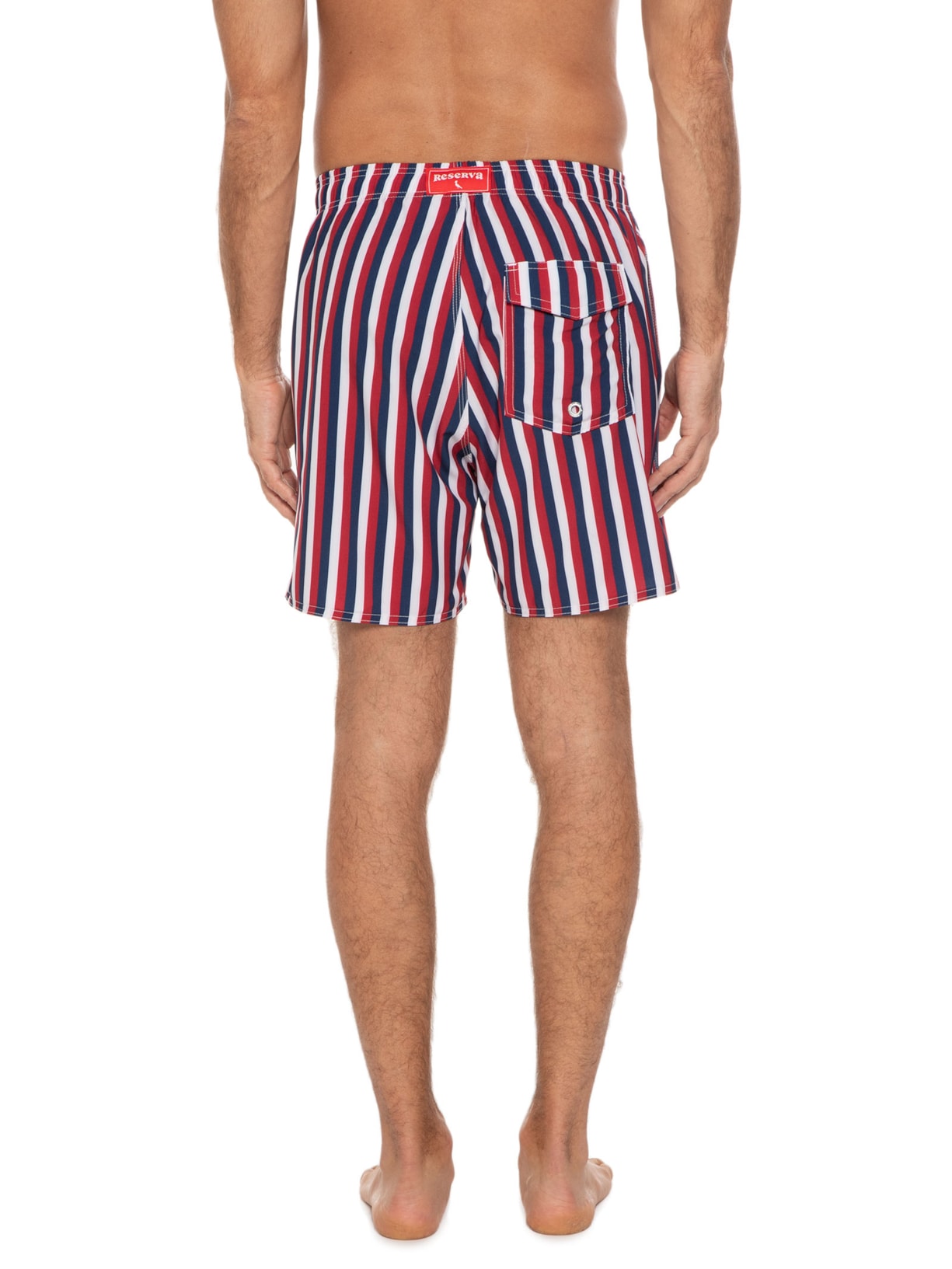 Short Masculino Praia Estampado Marina Ii Vermelho Reserva