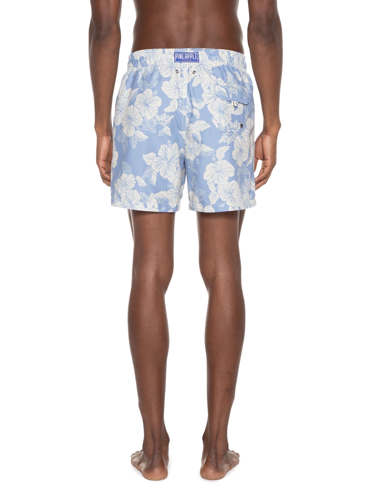 Short Masculino Praia Estampado Maui Azul Pineapple