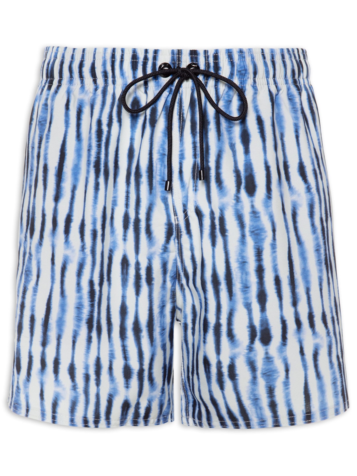 Short Masculino Praia Estampado Shibori Azul Reserva