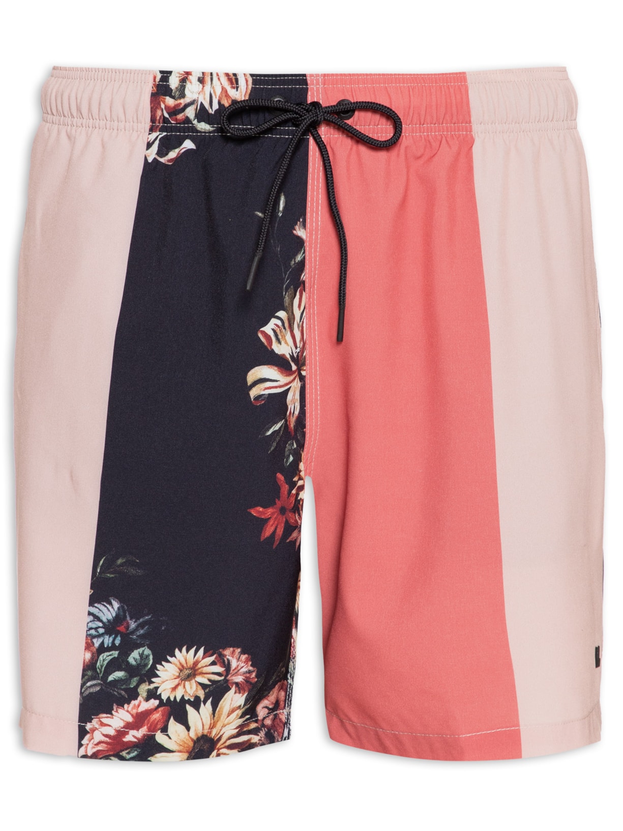 Short Masculino Praia Flowblock - Rosa