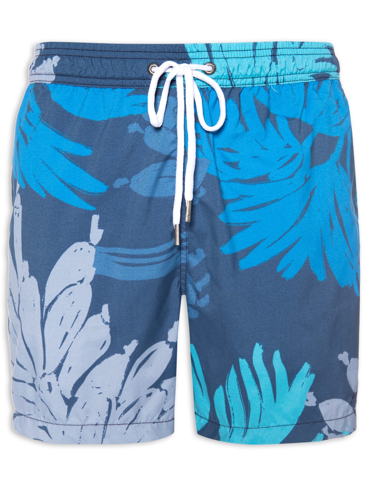 Short Masculino Praia Folhas Tigre - Azul