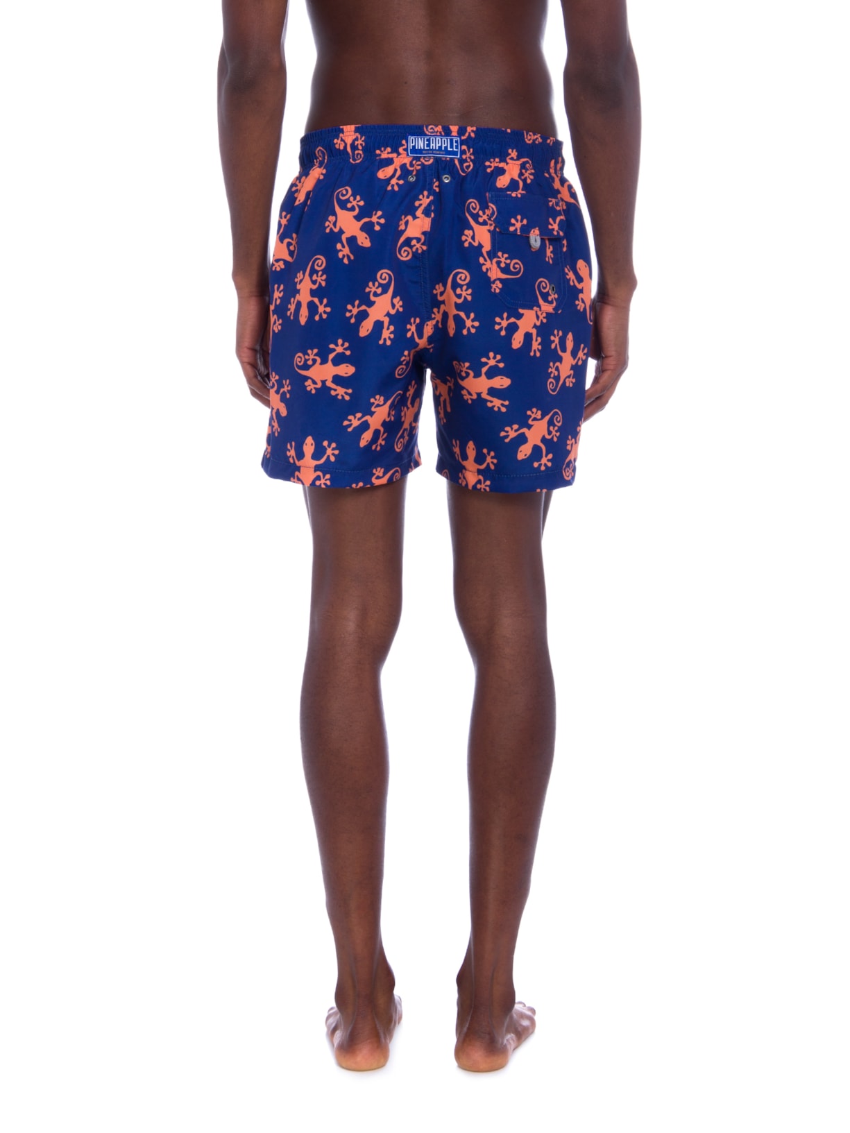 Short Masculino Praia Geko Azul Pineapple