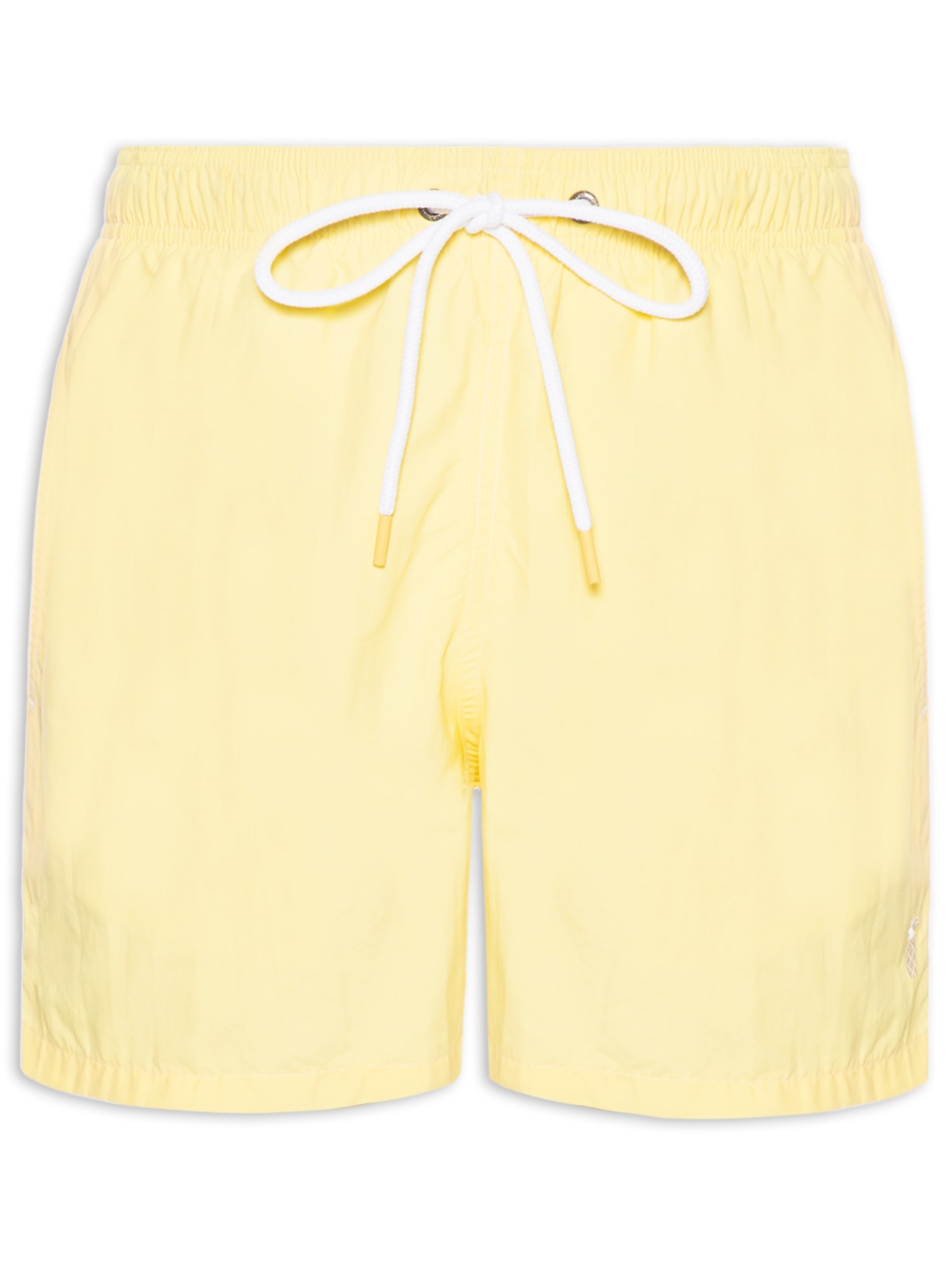 Short Masculino Praia Liso Amarelo Pineapple