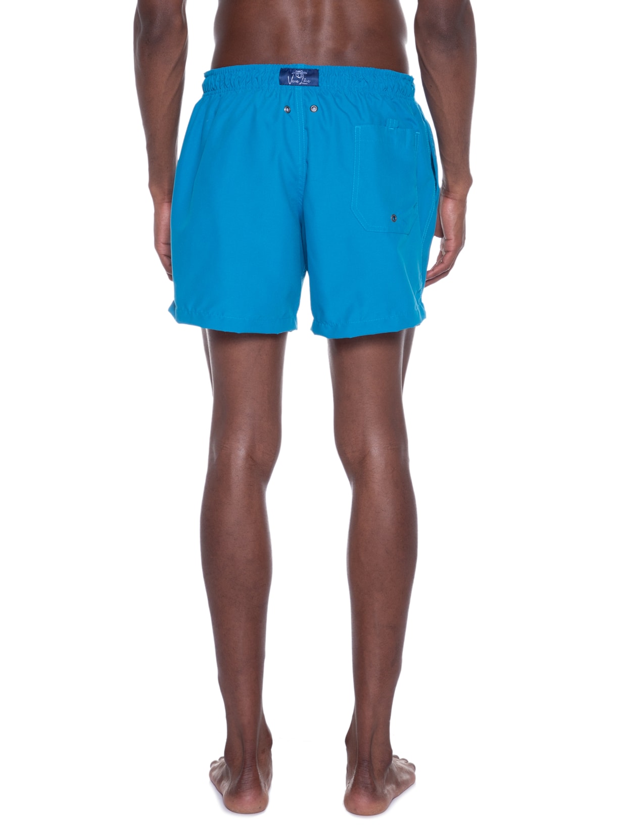 Short Masculino Praia Liso Azul Vaca Lôca