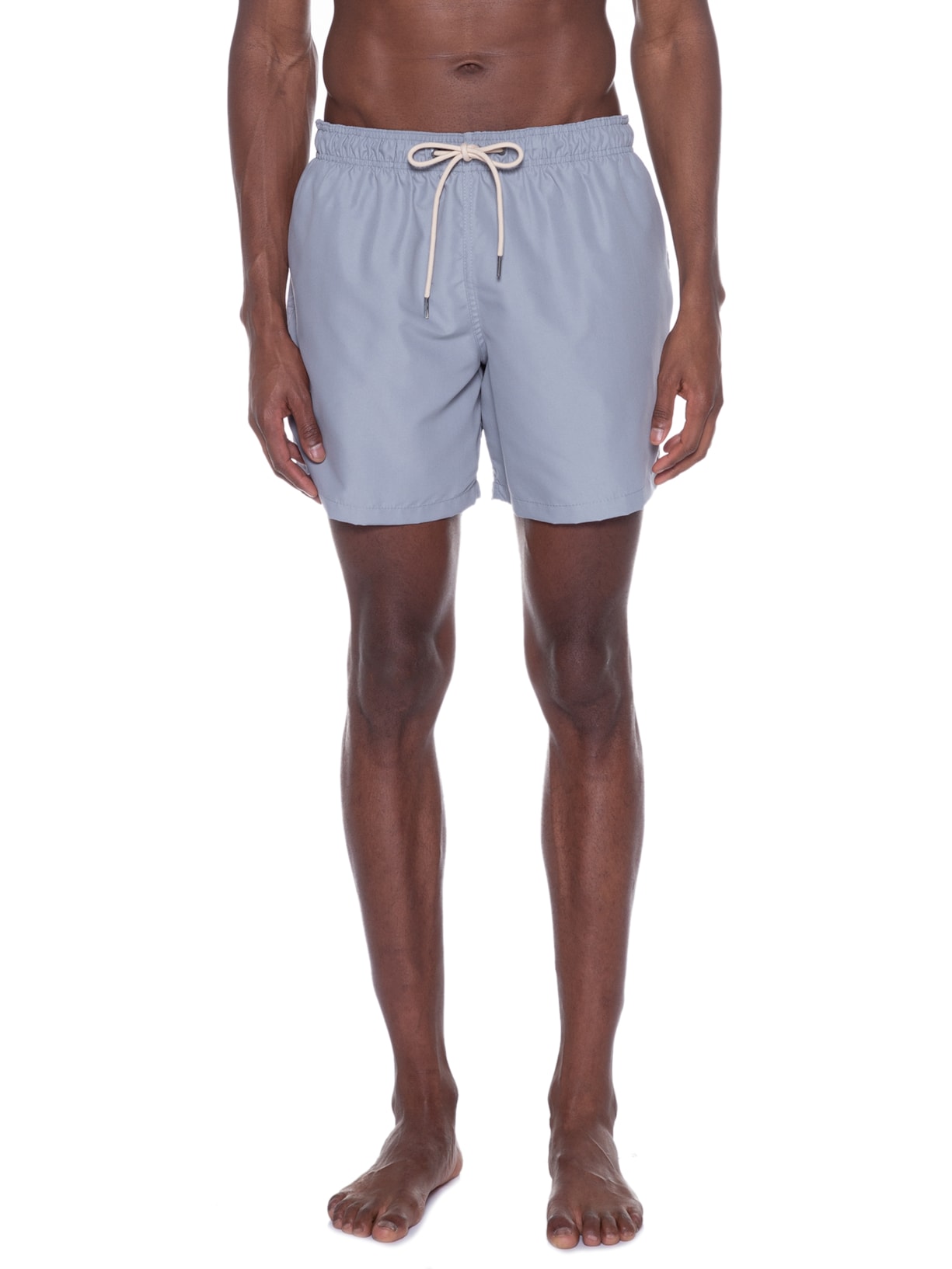 Short Masculino Praia Liso Cinza Vaca Lôca