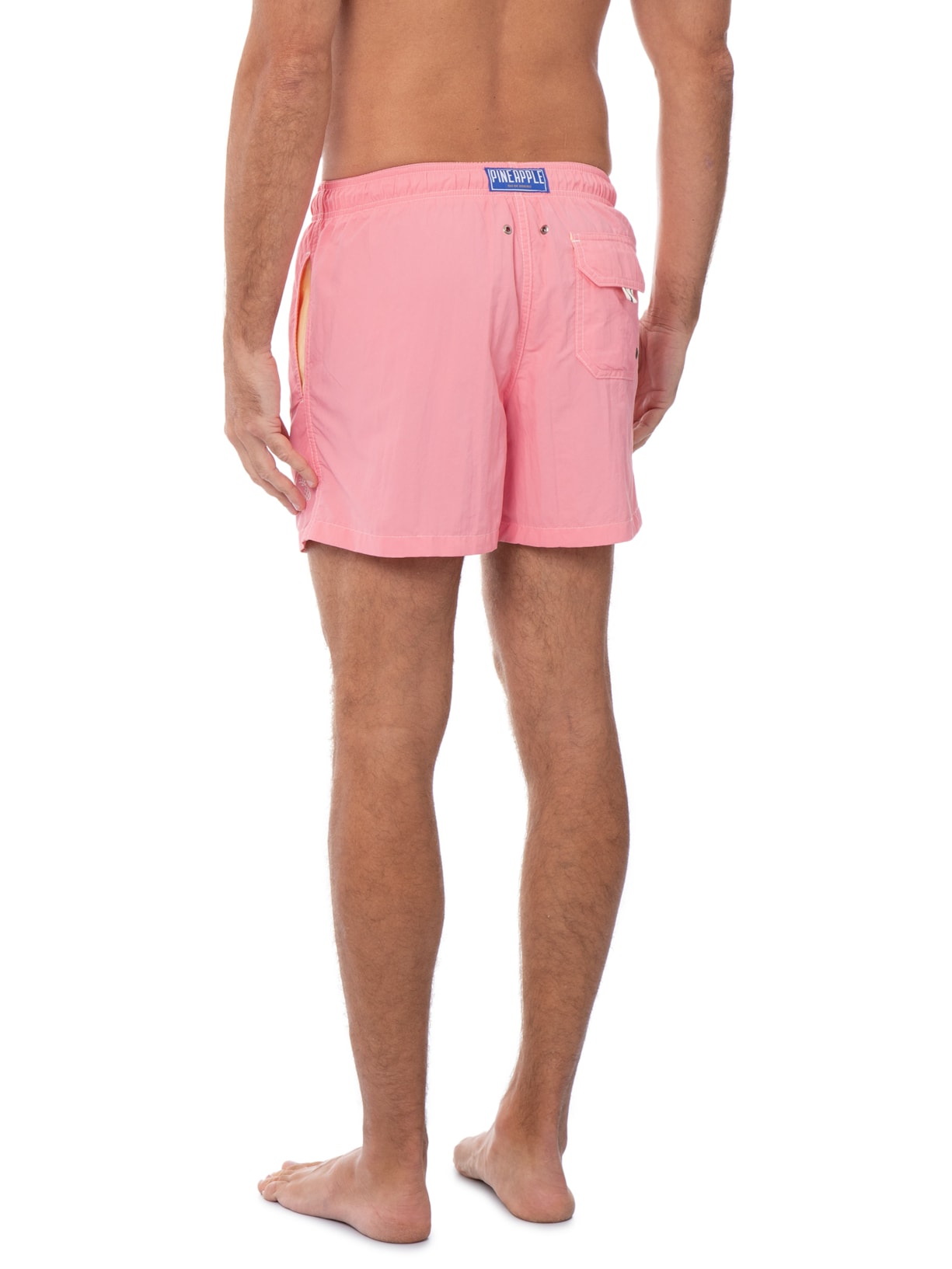 Short Masculino Praia Liso- Laranja Pineapple