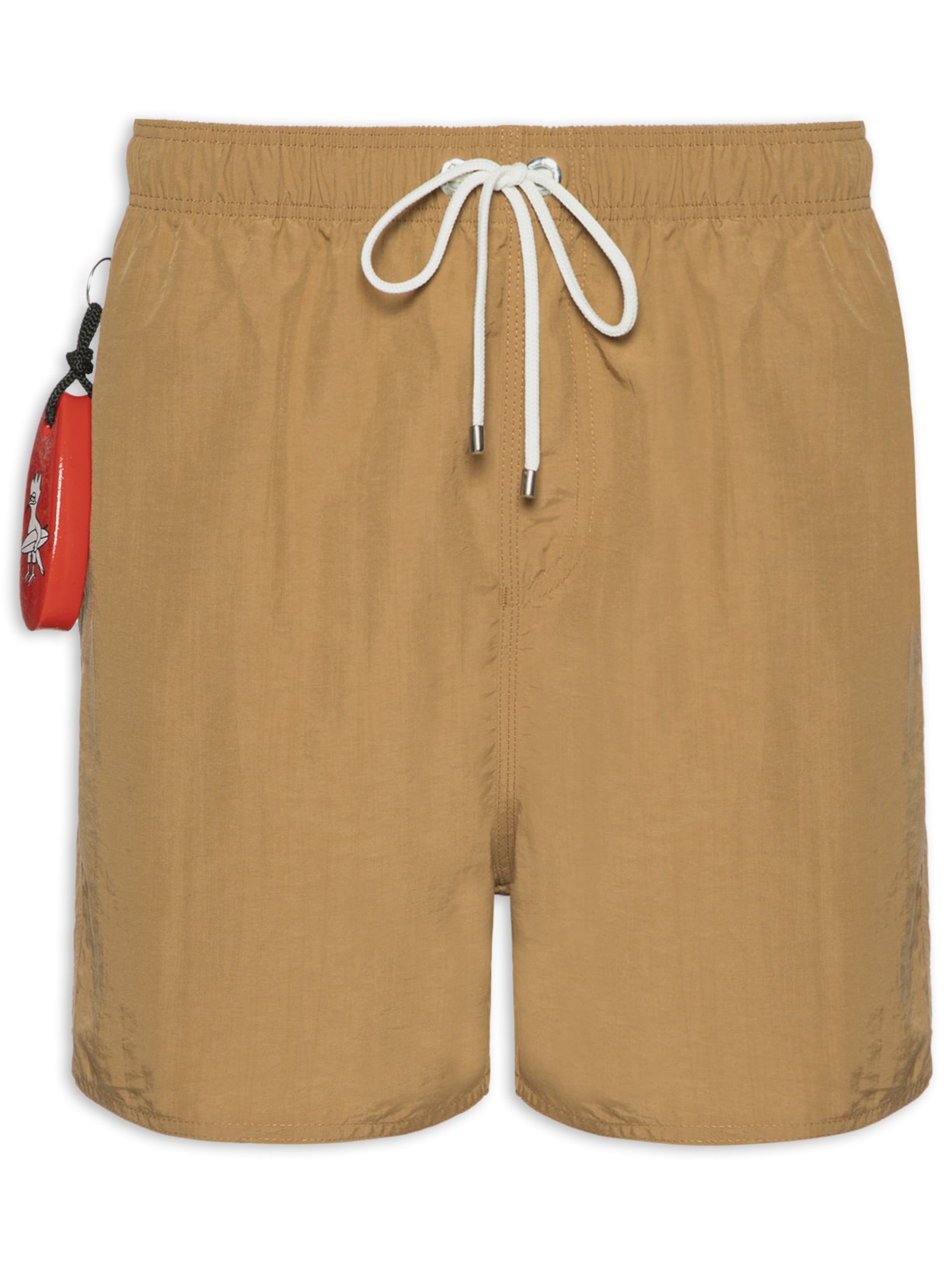 Short Masculino Praia Liso Premium Marrom Reserva