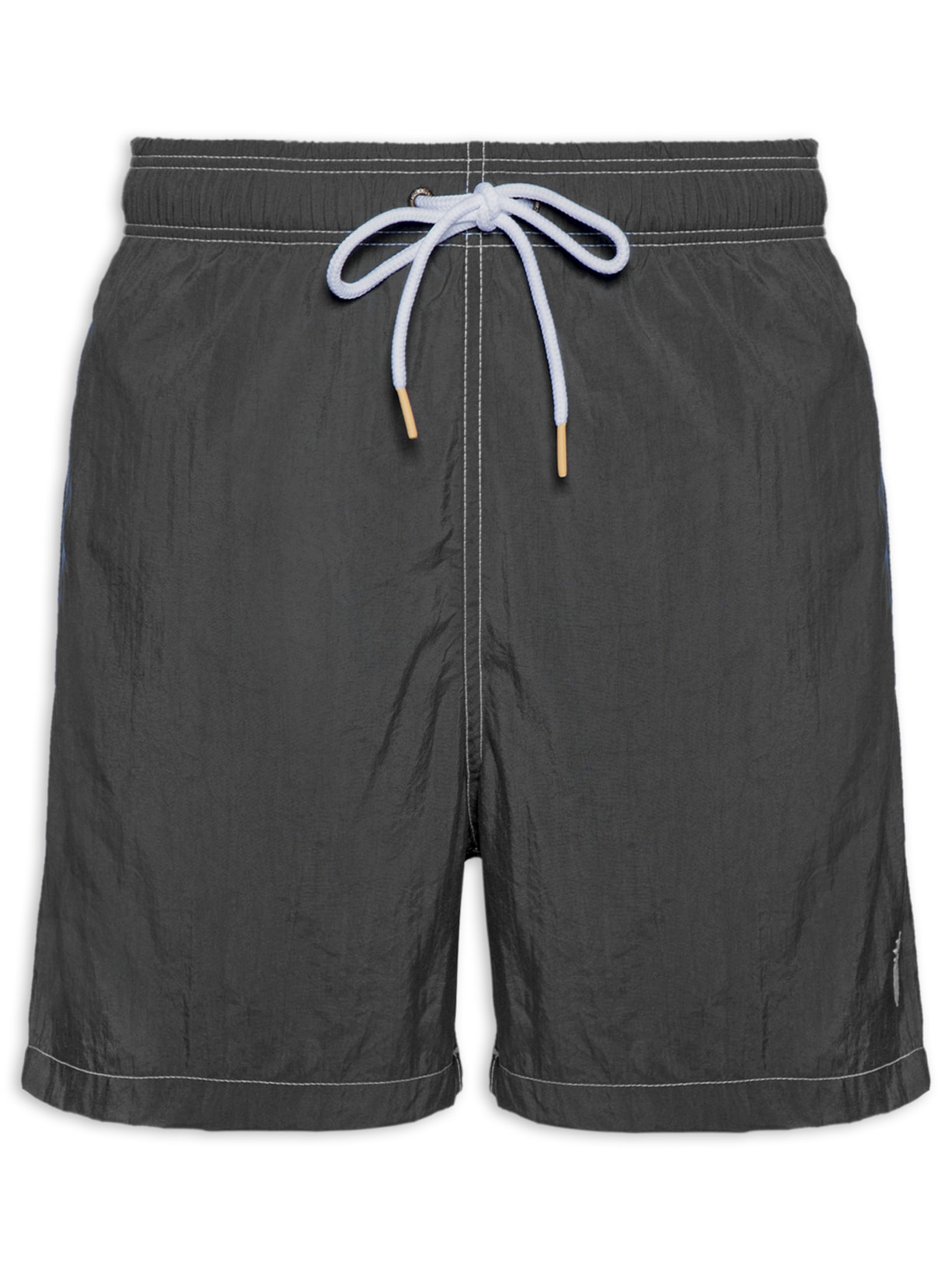 Short Masculino Praia Liso - Preto