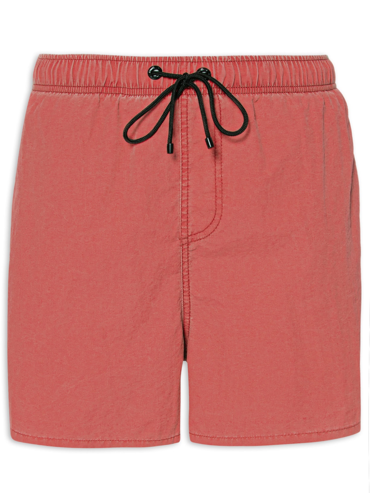 Short Masculino Praia Liso Stonado - Vermelho