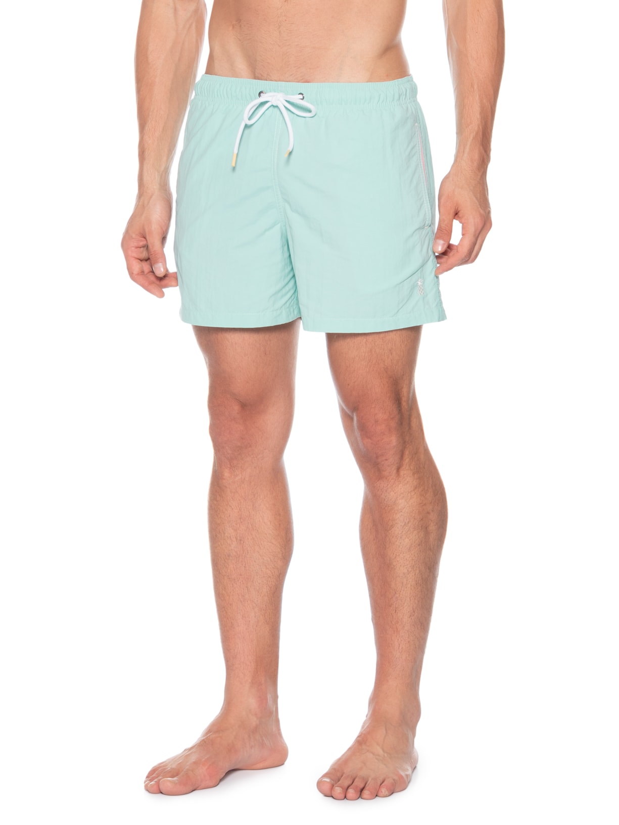 Short Masculino Praia Liso- Verde Água Pineapple