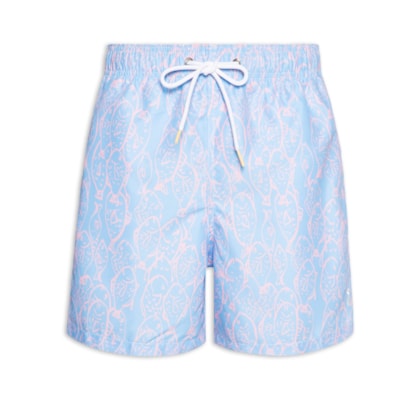 Short Masculino Praia Peixes - Azul
