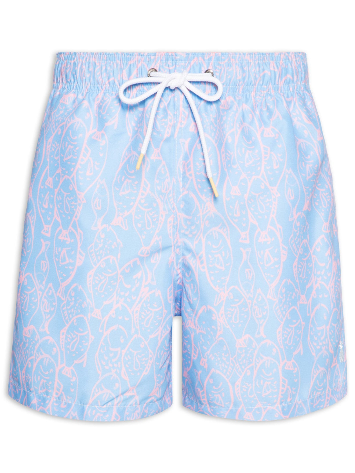 Short Masculino Praia Peixes - Azul