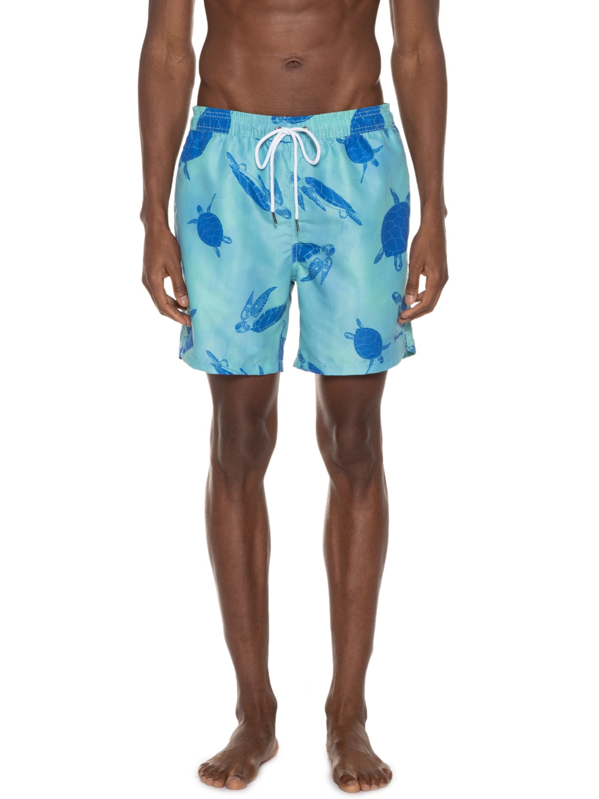 Short Masculino Praia Turtle Azul Richards