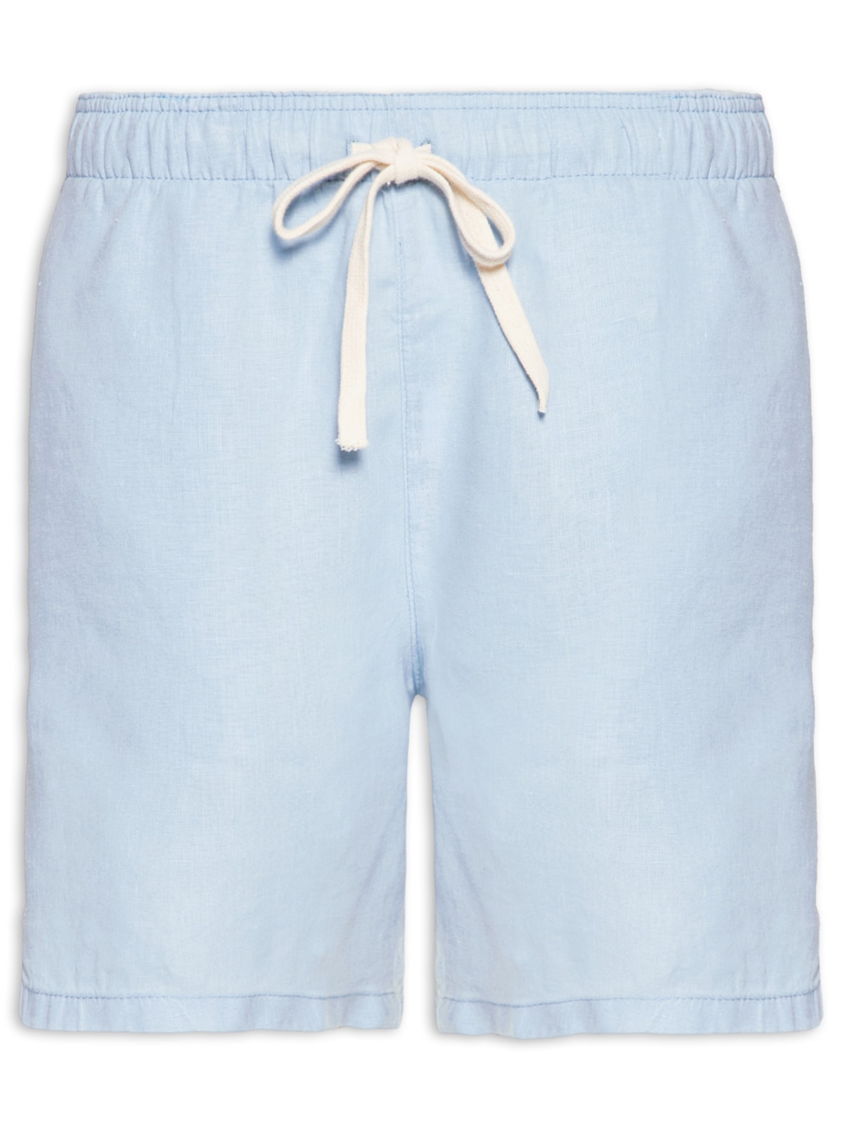 Short Masculino Puro Linho Pier - Azul