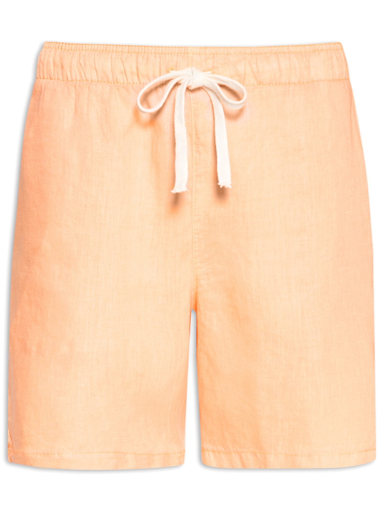 Short Masculino Puro Linho Pier - Laranja
