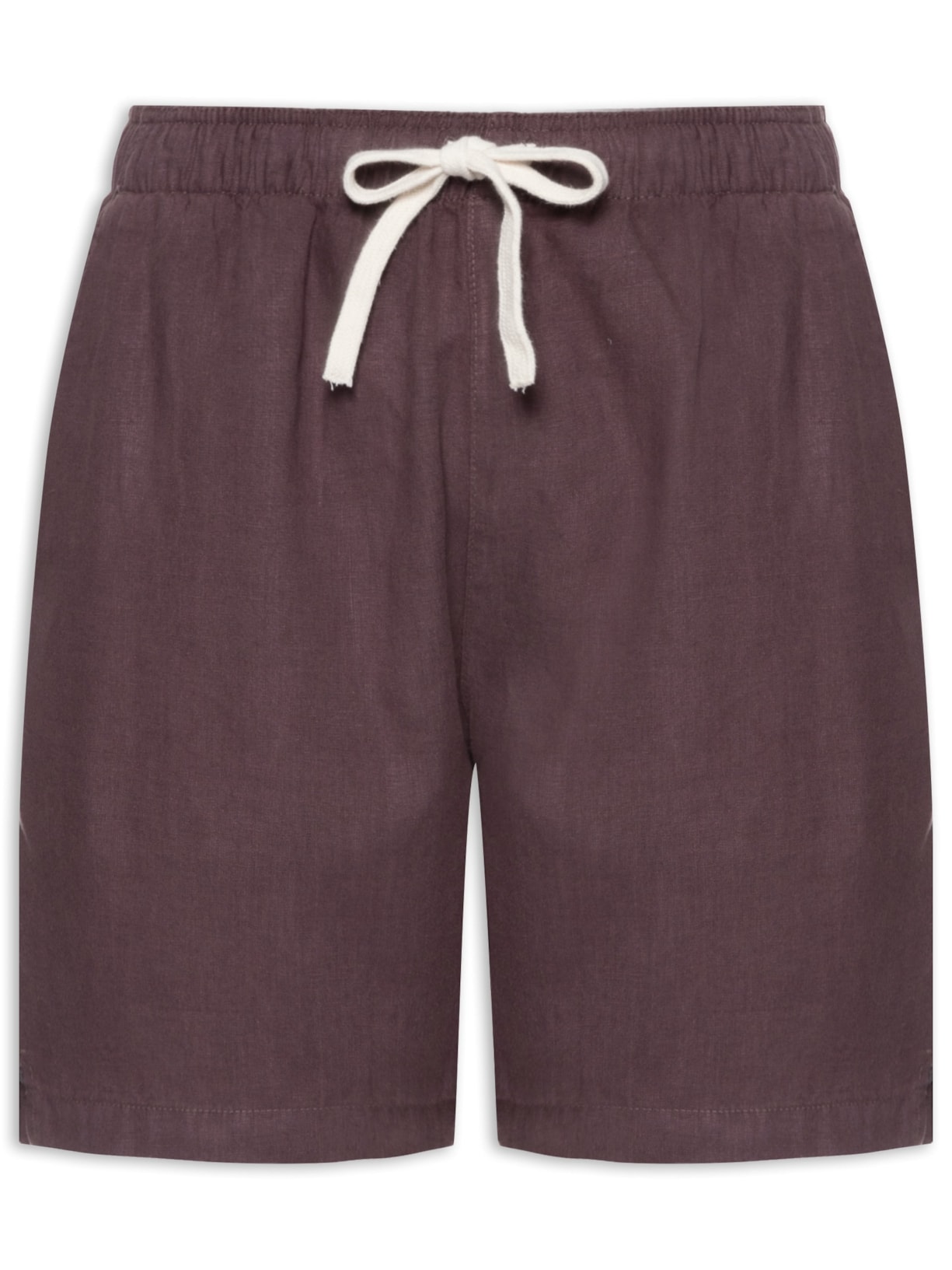 Short Masculino Puro Linho Pier - Roxo