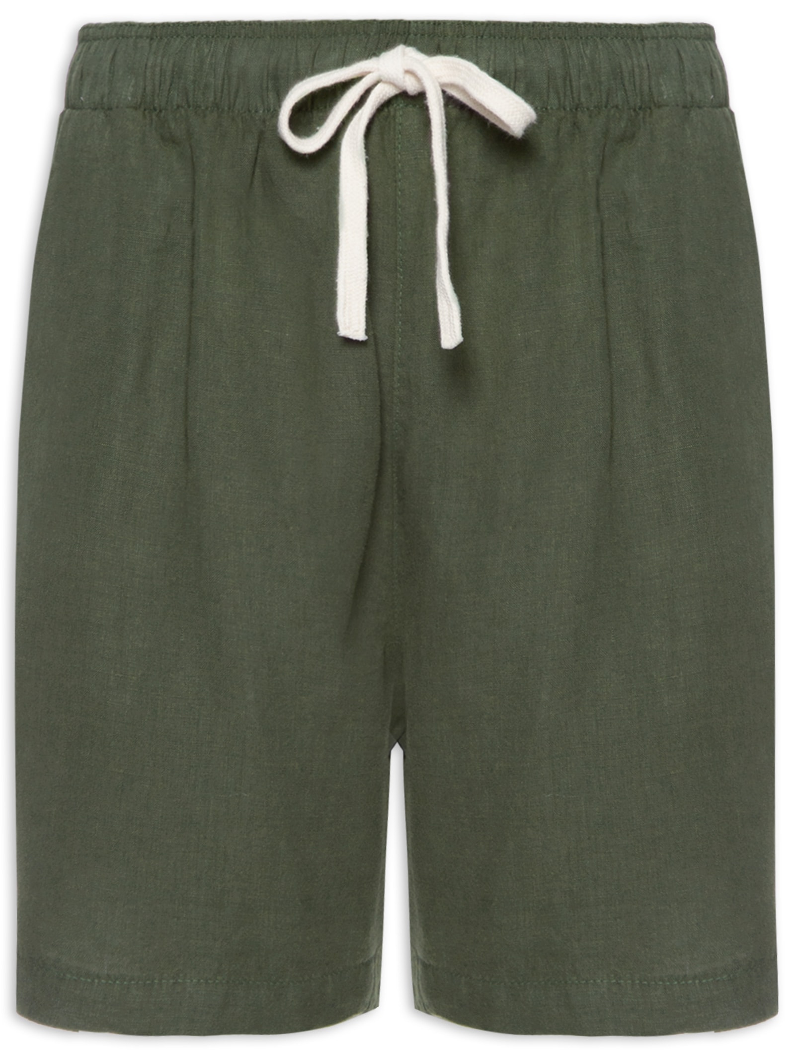 Short Masculino Puro Linho Pier - Foxton - Amarelo