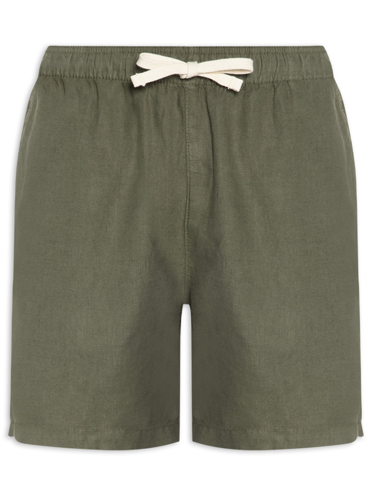 Short Masculino Puro Linho Pier Verde Foxton